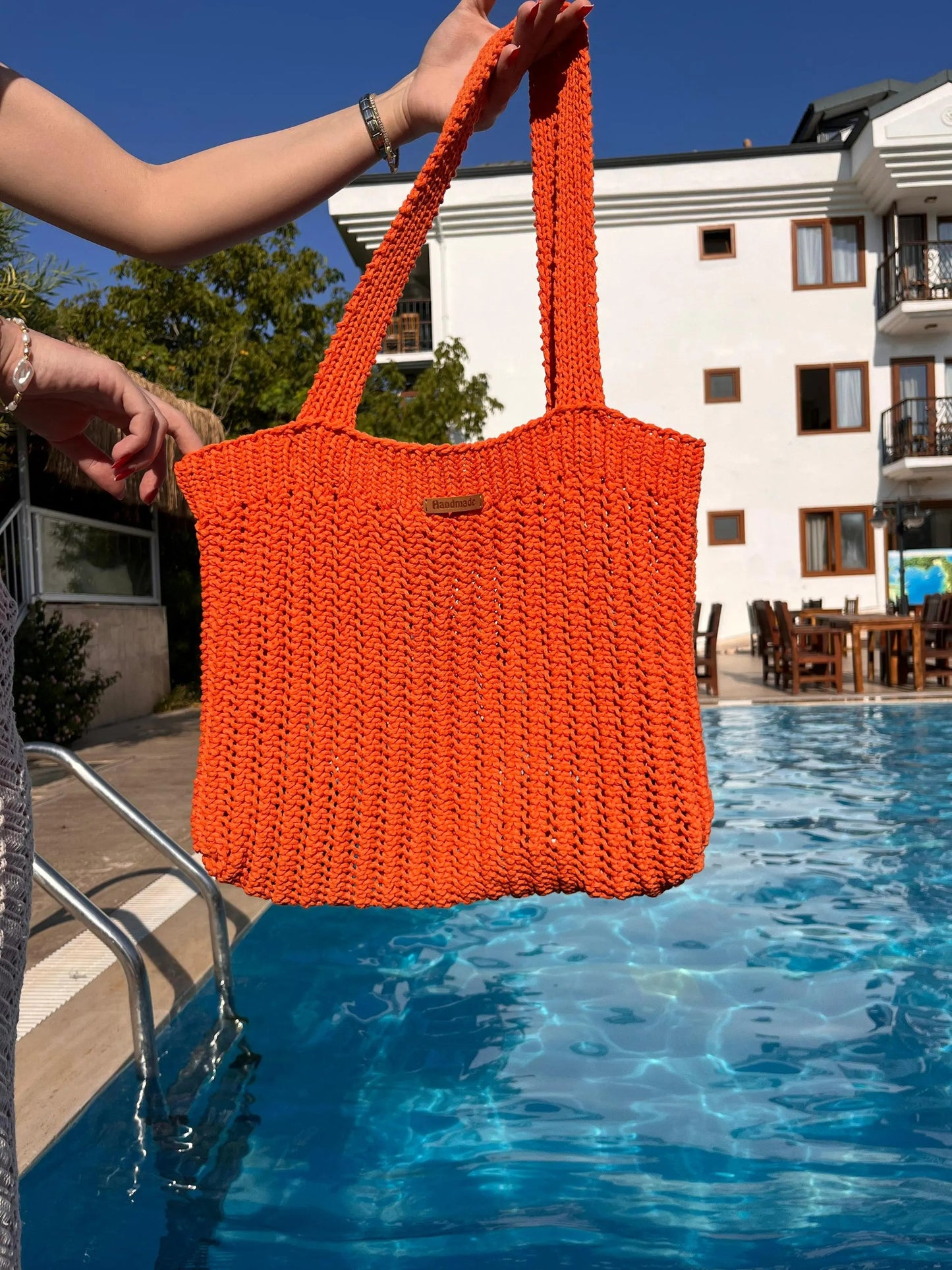 Chunky Utility Handbag Knit Design Pattern