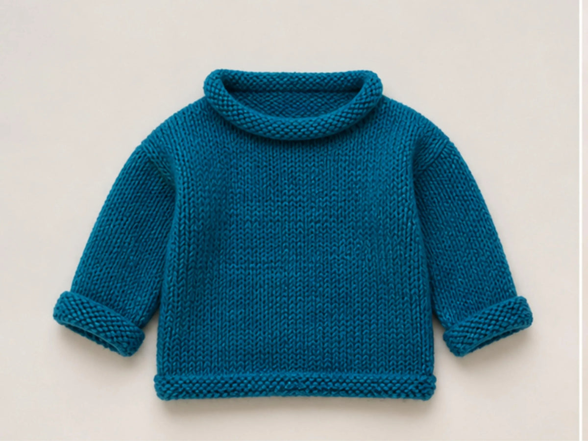 Easy Baby Pullover Knitting Pattern