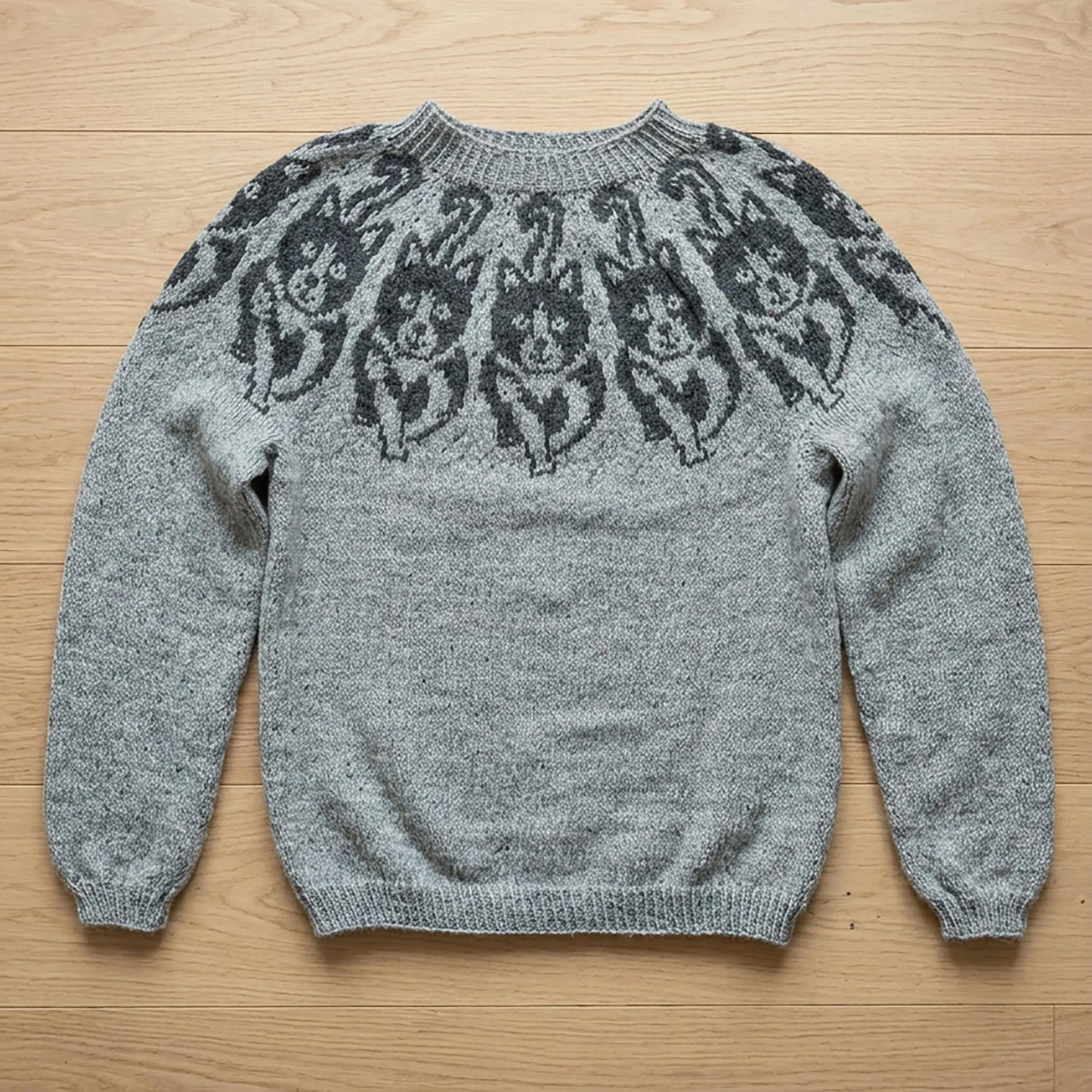Playful Purr Knit Sweater Knitting Pattern