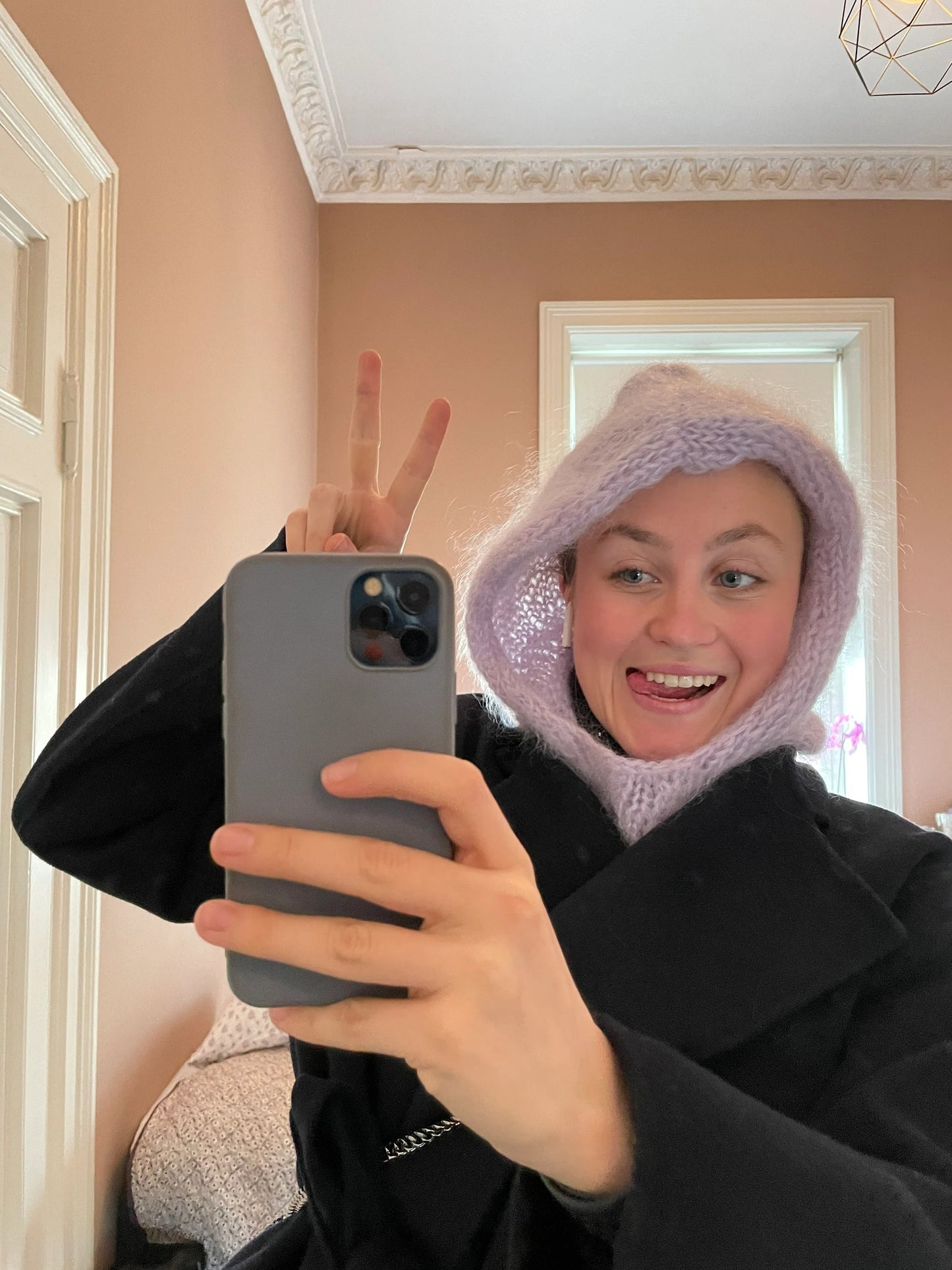 Balaclava Poncho-pair Knitting Pattern