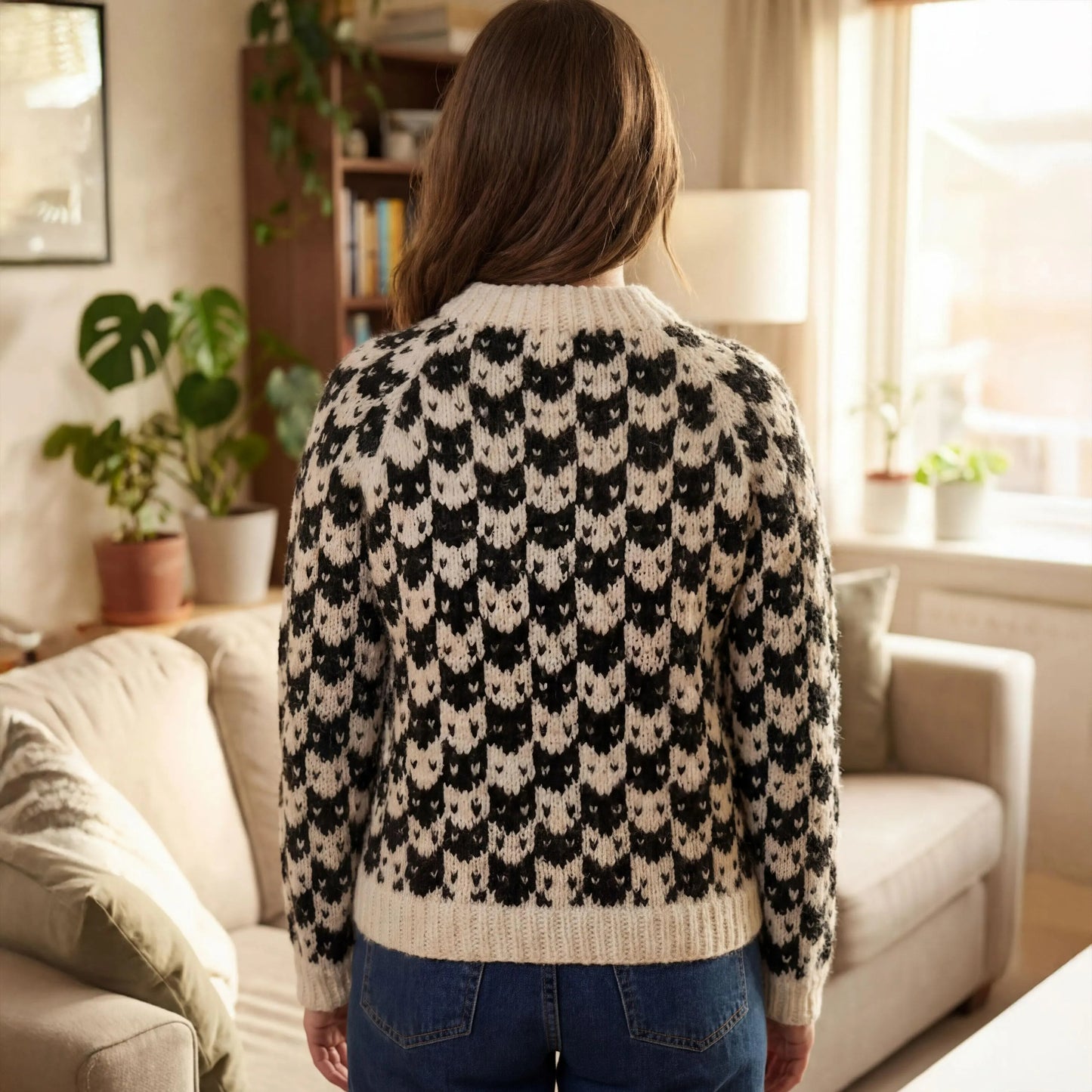 Whiskered Charm Pullover Knitting Pattern