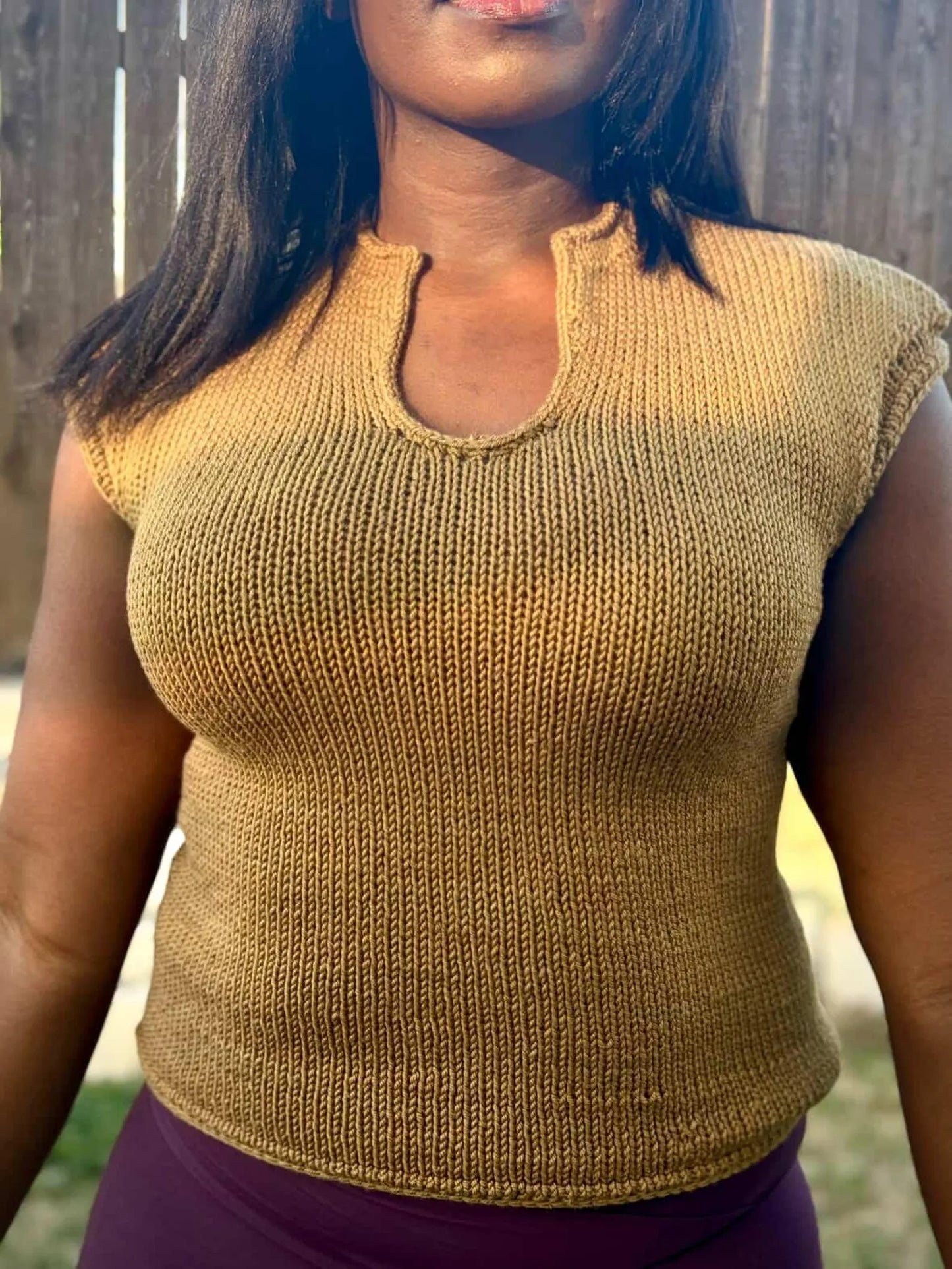Elegant Cutout Summer Blouse Knitting Pattern