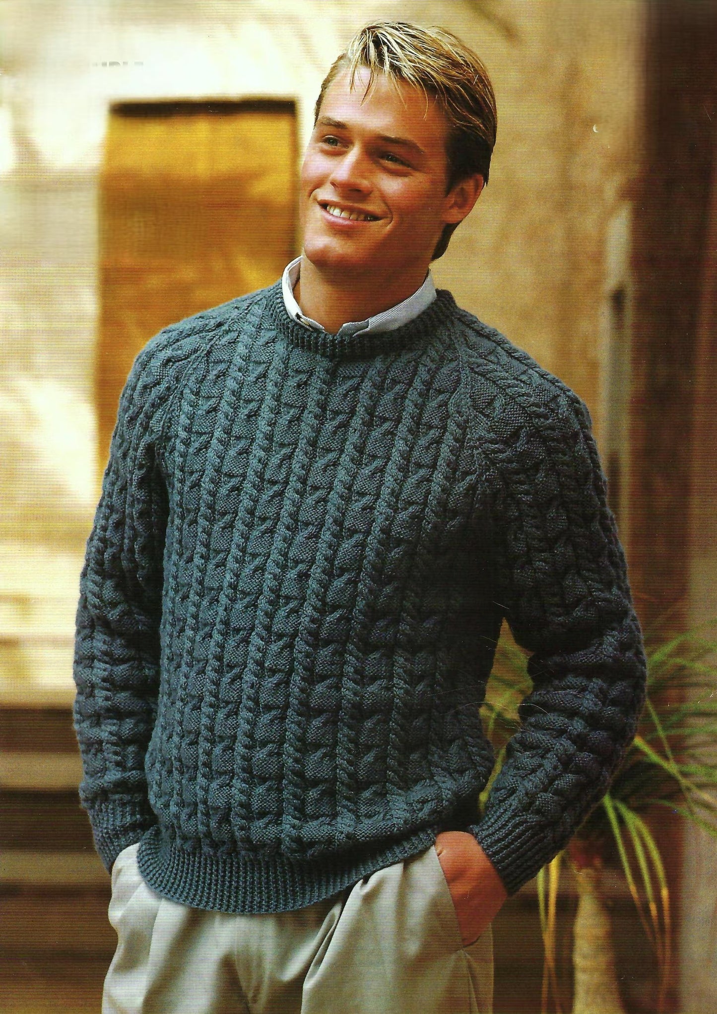 Shepherds Multi-Pattern Pullover Knitting Pattern