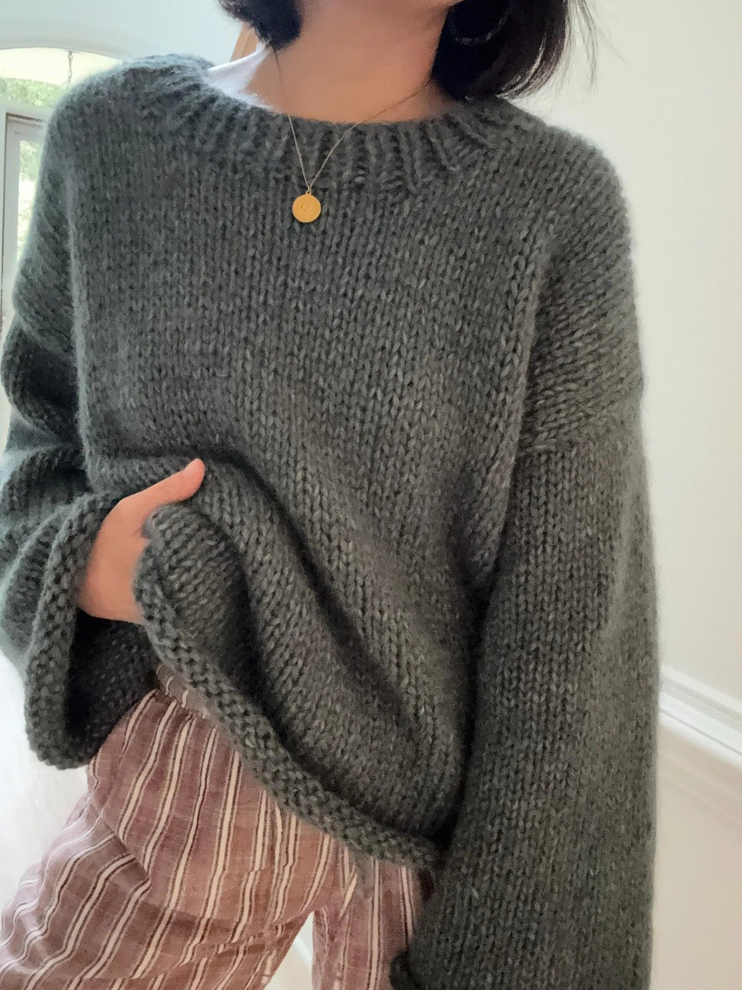 Airy Texture Everyday Pullover Knitting Pattern