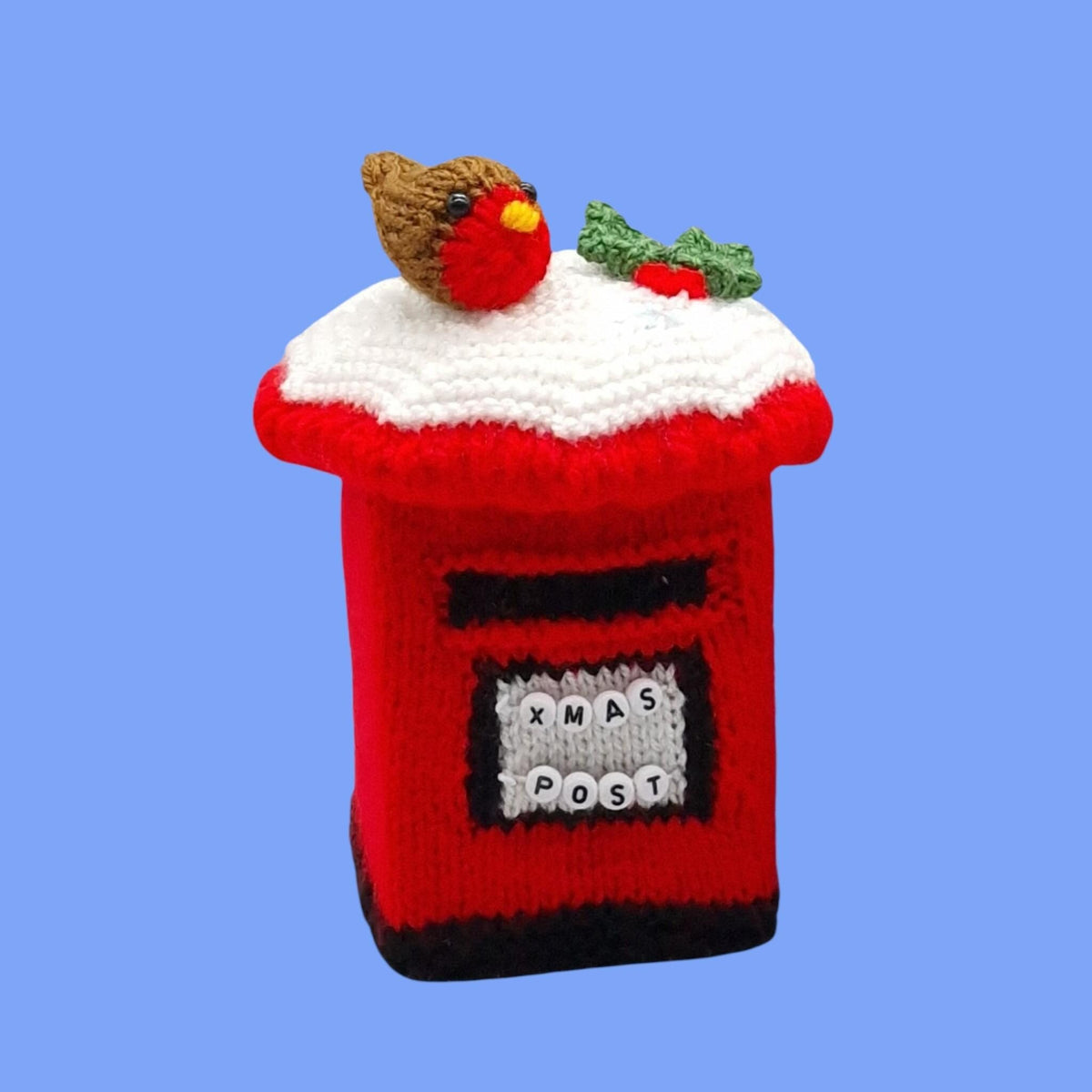 Merry Holiday Orange Cozy Cover Knitting Pattern