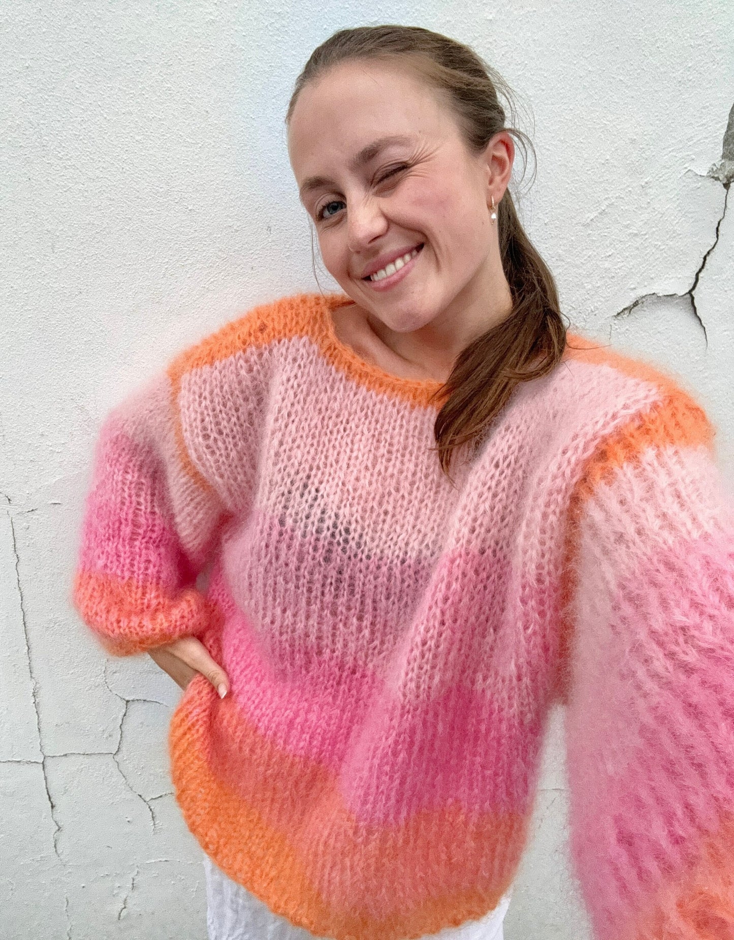Leigh Classic Ombre Pullover Knitting Pattern