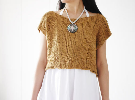 Classic Everyday Knit Geometry Tee Pattern
