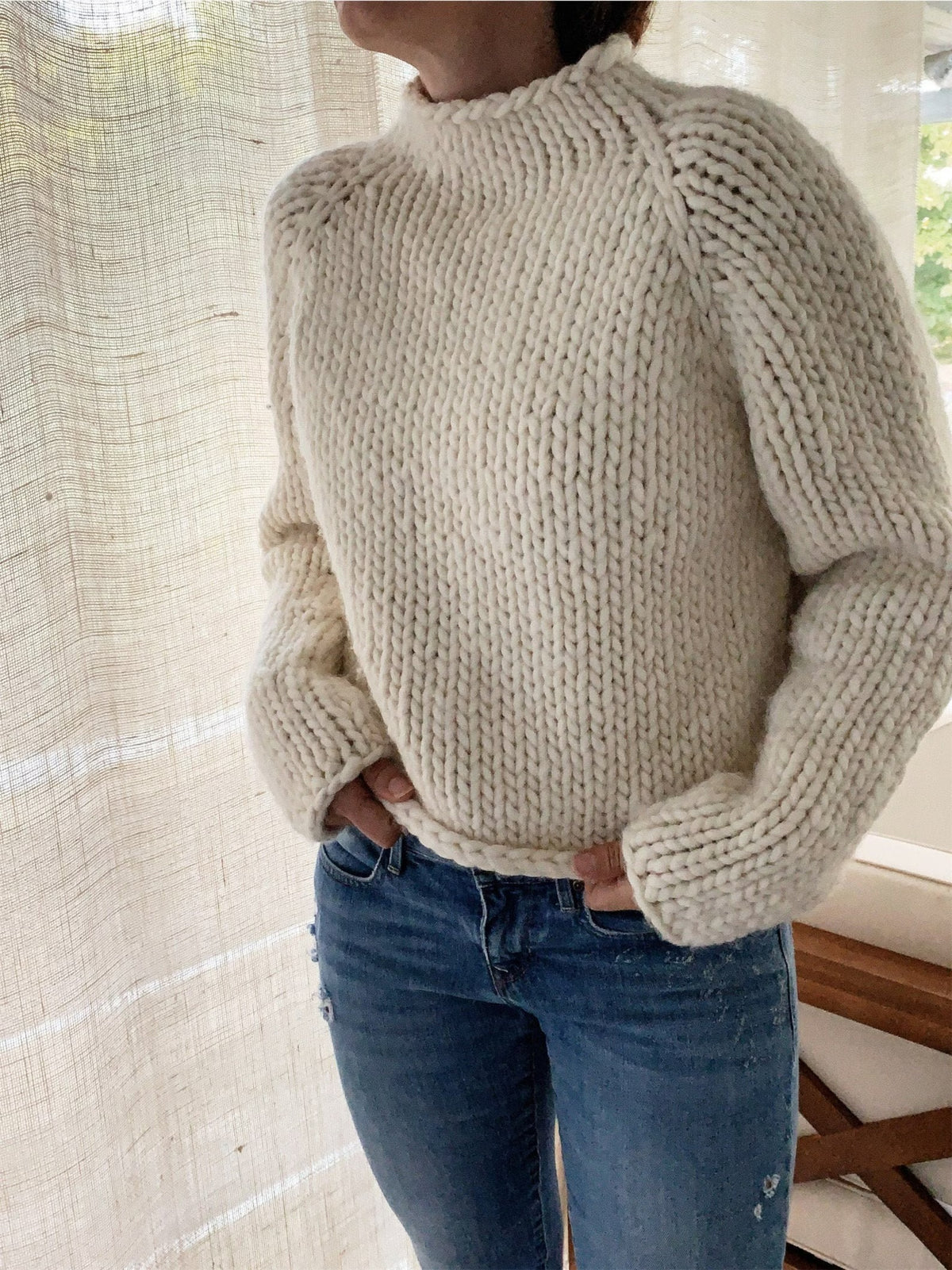 Novice Knit Sweater Knitting Pattern