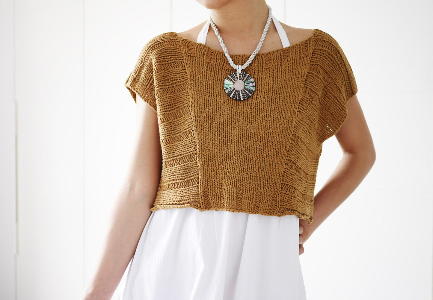 Classic Everyday Knit Geometry Tee Pattern