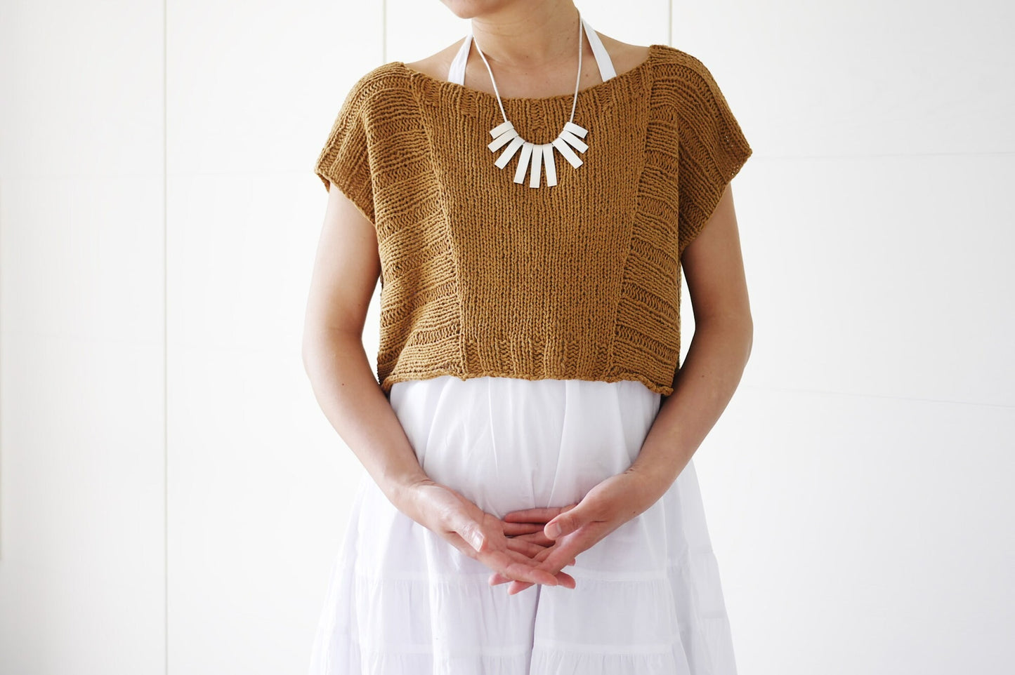 Classic Everyday Knit Geometry Tee Pattern