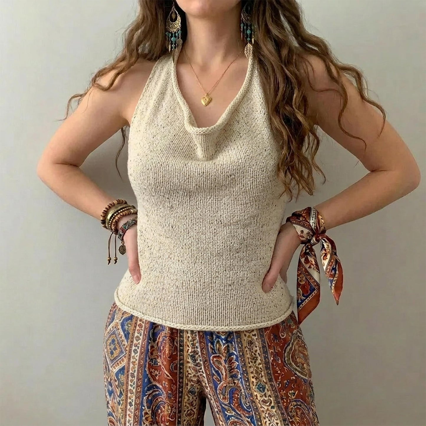 Timeless Refined Sleeveless Blouse Knitting Pattern