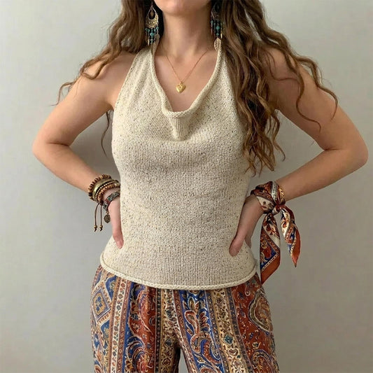 Timeless Refined Sleeveless Blouse Knitting Pattern