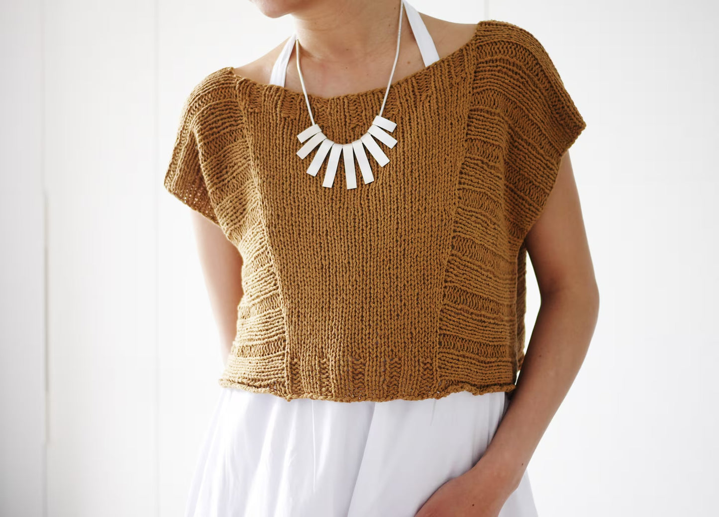 Classic Everyday Knit Geometry Tee Pattern