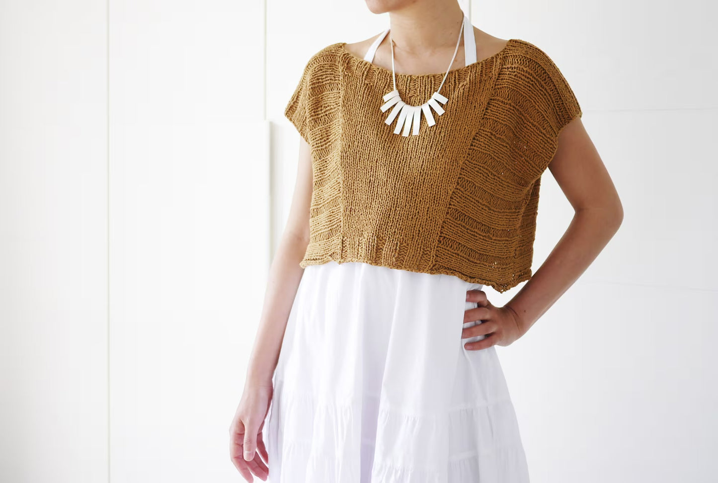 Classic Everyday Knit Geometry Tee Pattern