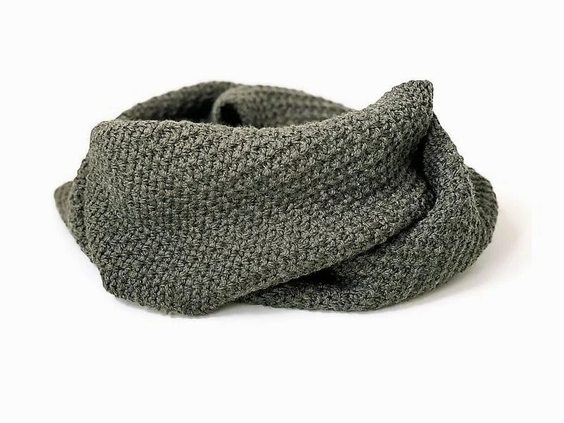 Classic Scaled Texture Scarf Knitting Pattern