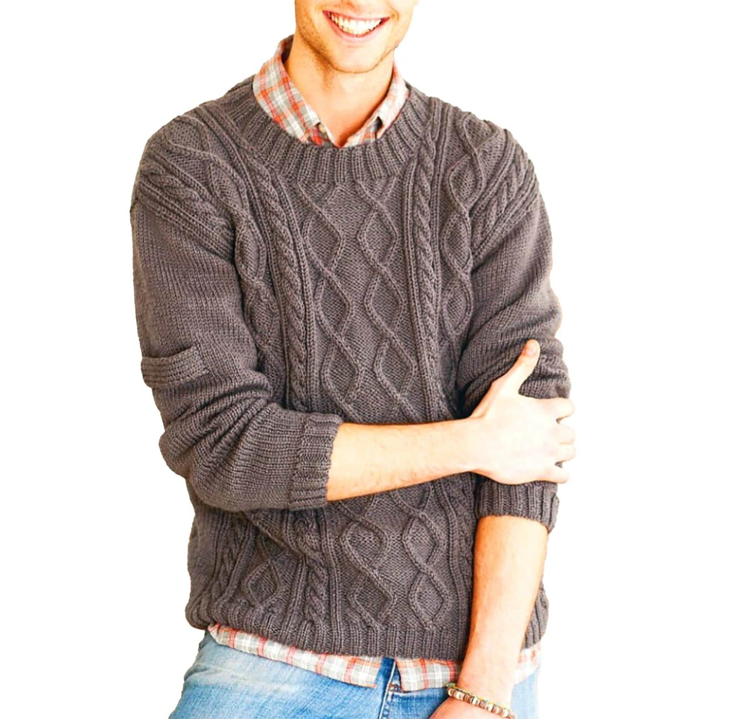 Elegant Comfy Men's Sweater Knitting Pattern