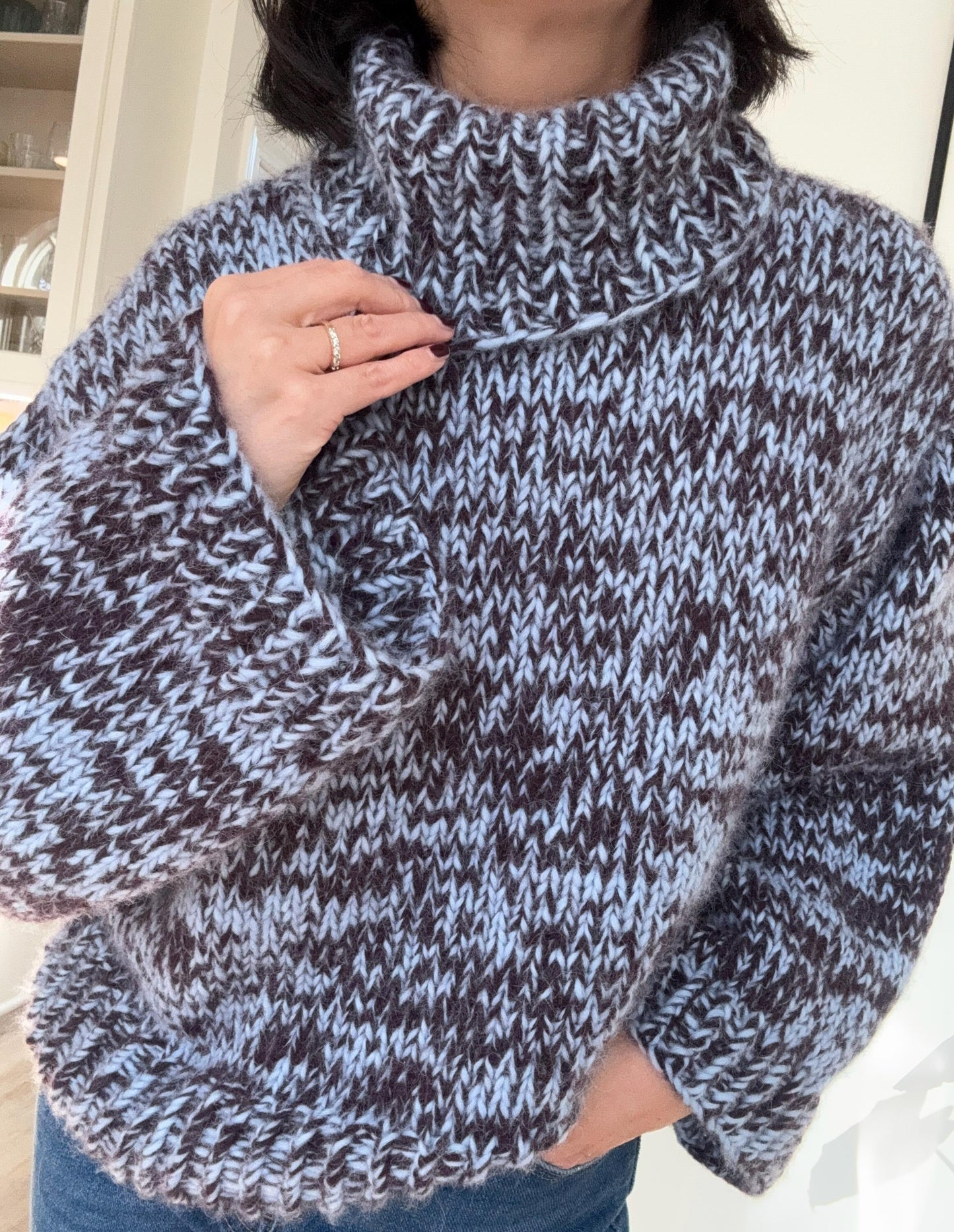 Chunk Stitch Weekend Sweater Knitting Pattern