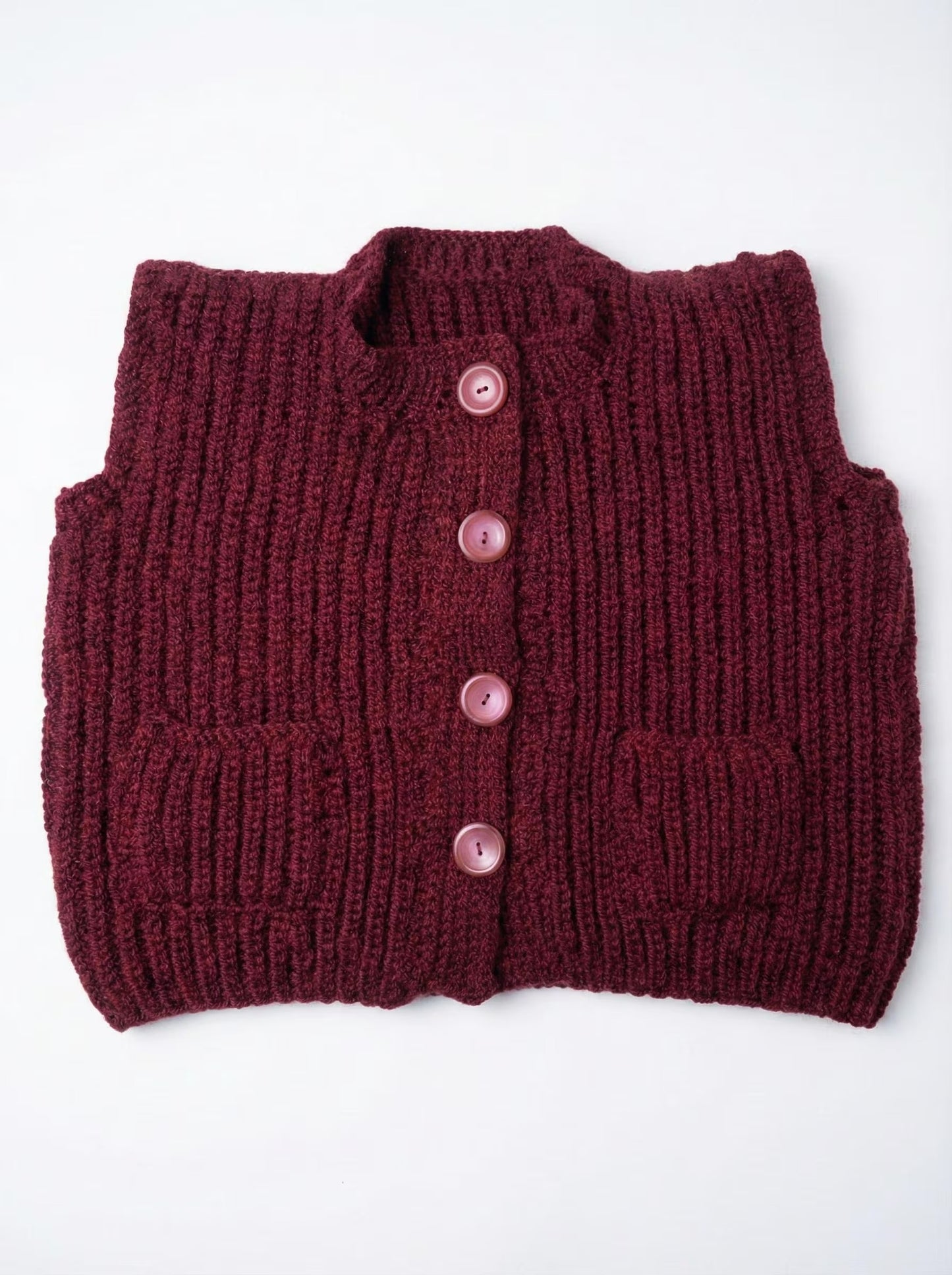 Classic Fastened Waistcoat Knitting Pattern