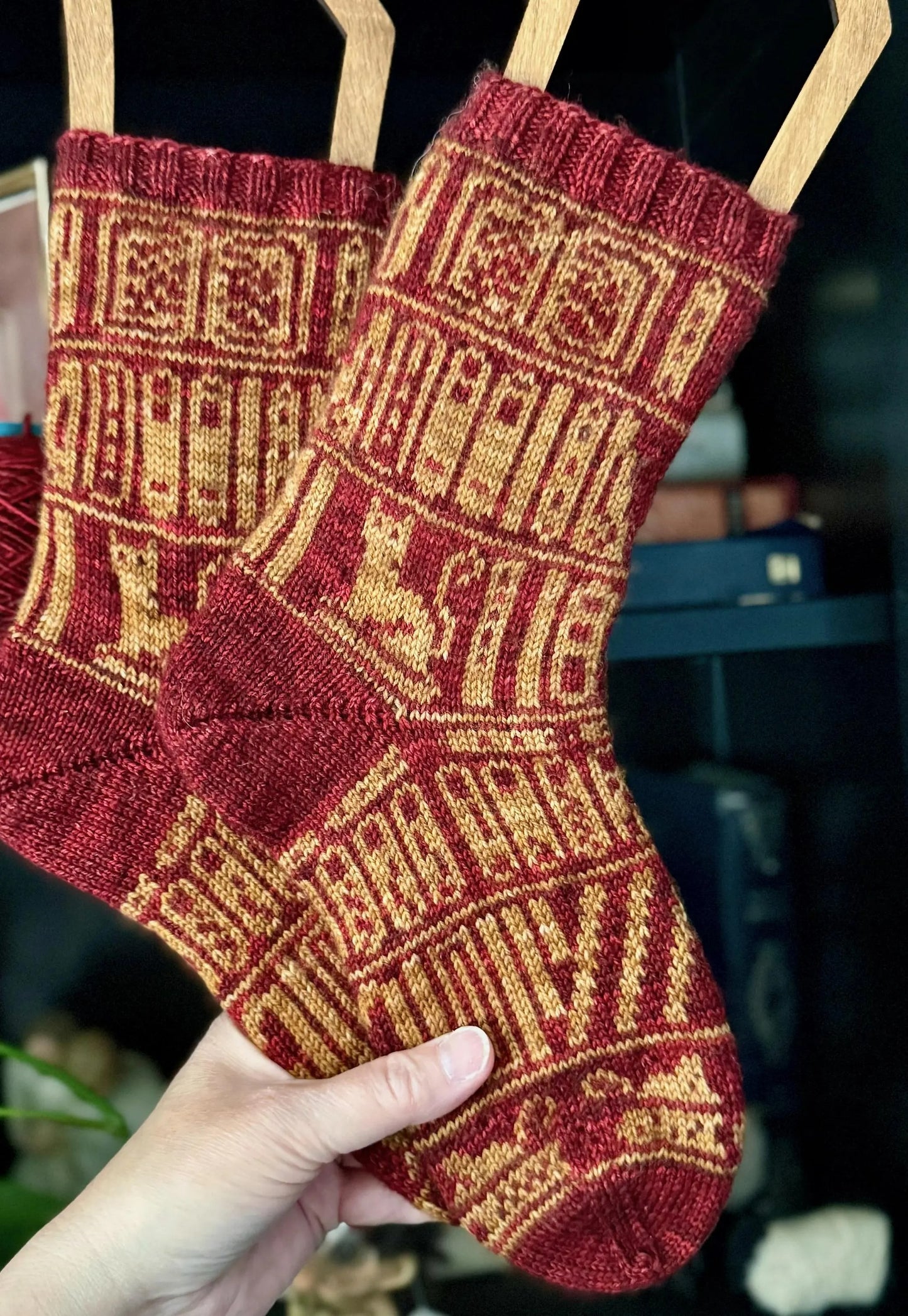 Mischievous Spooky Socks Knitting Pattern