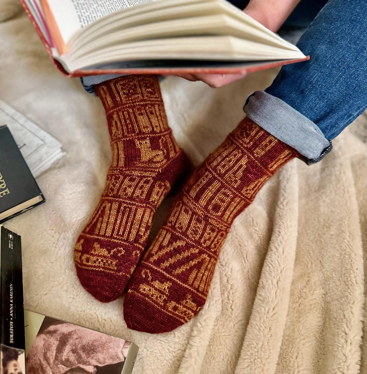 Mischievous Spooky Socks Knitting Pattern