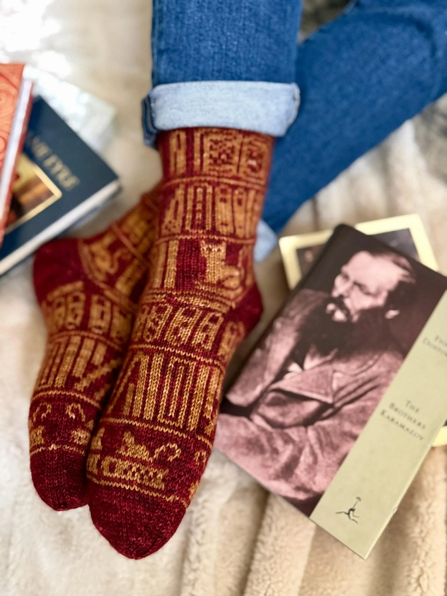 Mischievous Spooky Socks Knitting Pattern