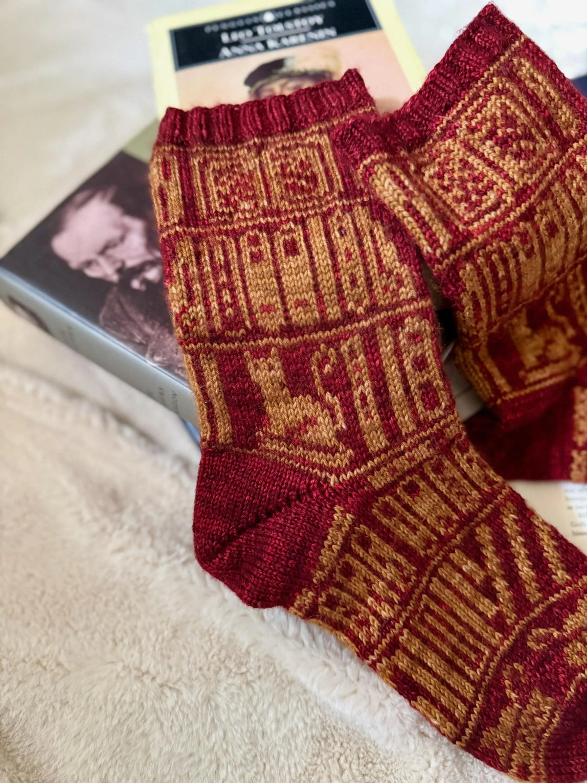 Mischievous Spooky Socks Knitting Pattern
