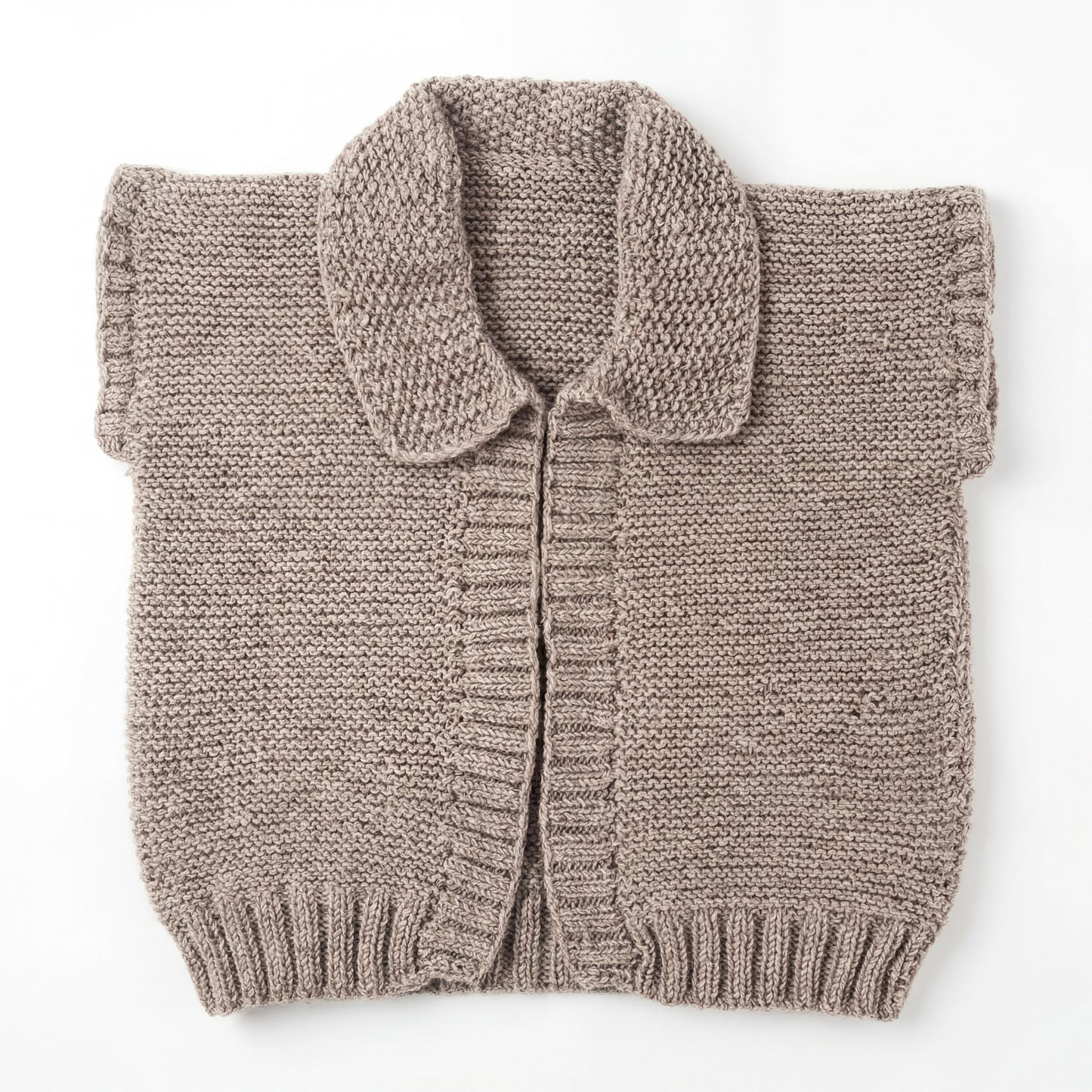 Tailored Lapel Layering Vest Knitting Pattern