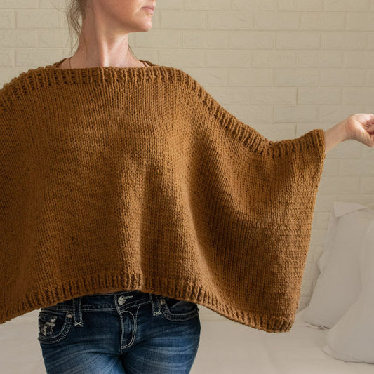 Effortless Draped Cape Knitting Pattern