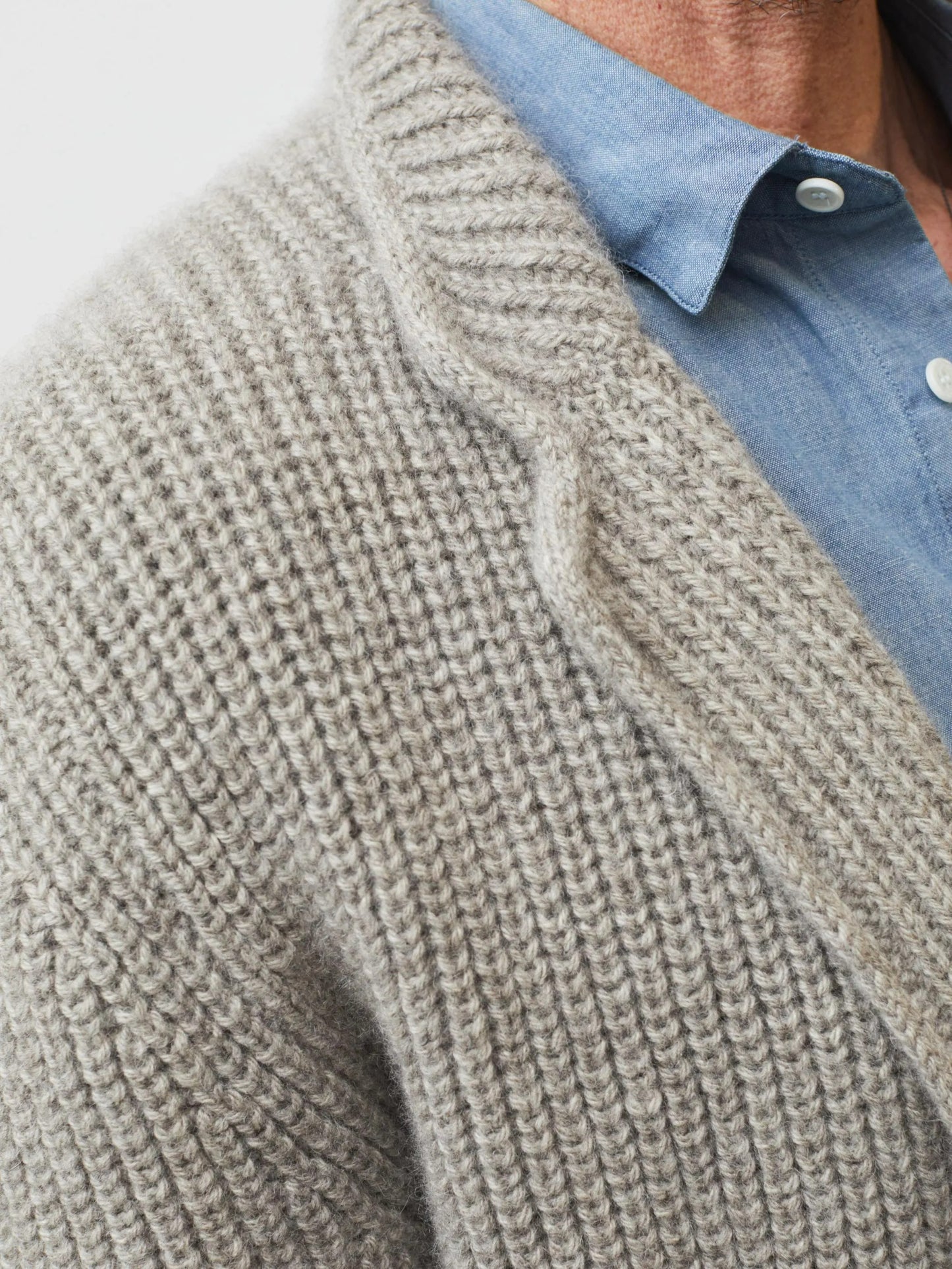 Classic Buttoned with Pocket Men's Cardigan Knitting Pattern