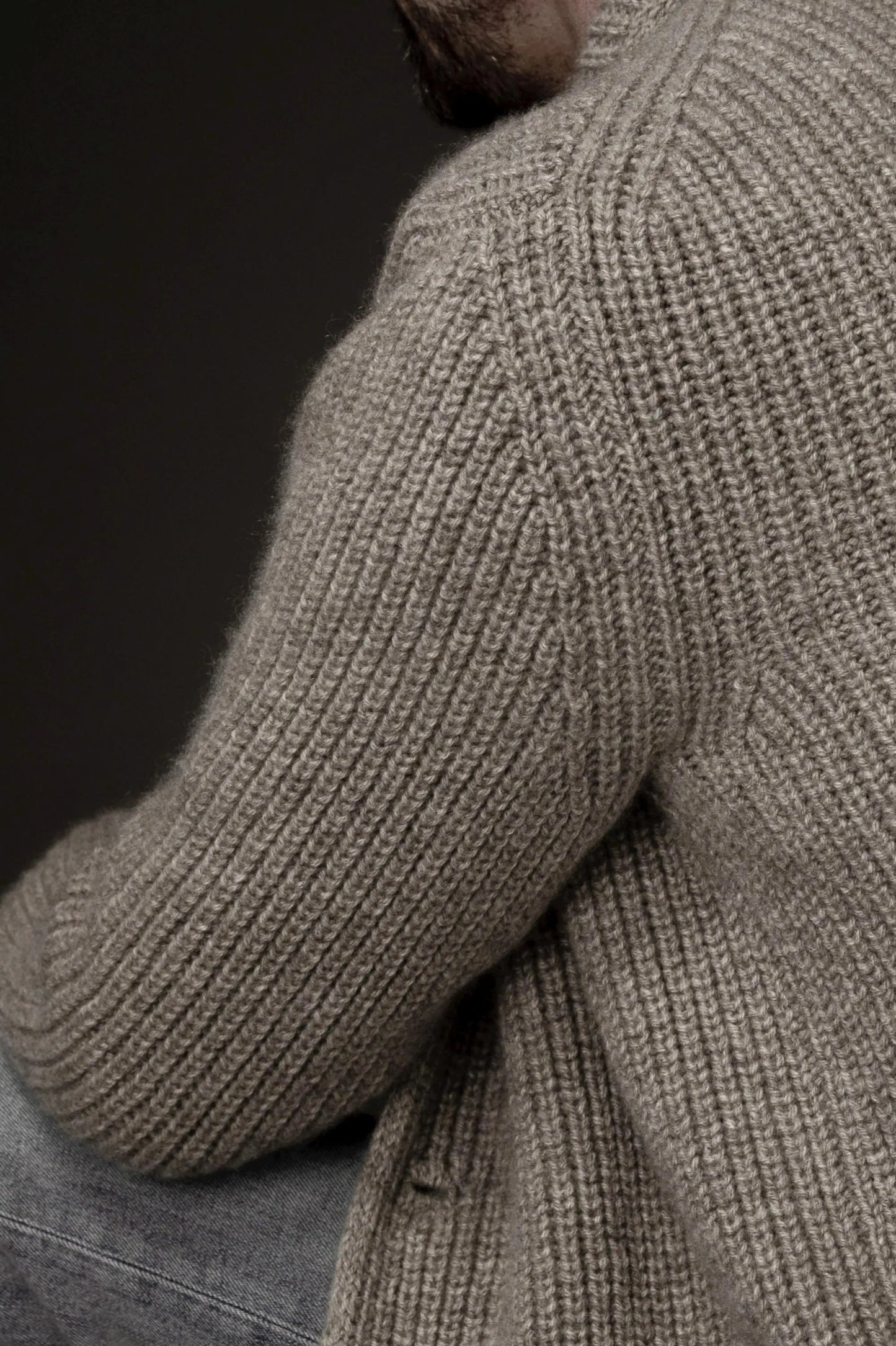 Classic Buttoned with Pocket Men's Cardigan Knitting Pattern