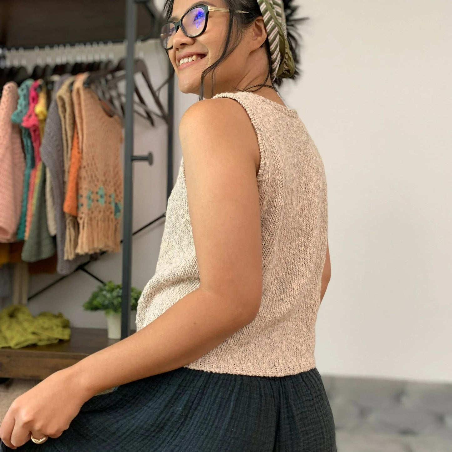 Airy Everyday Textured Tee Knitting Pattern