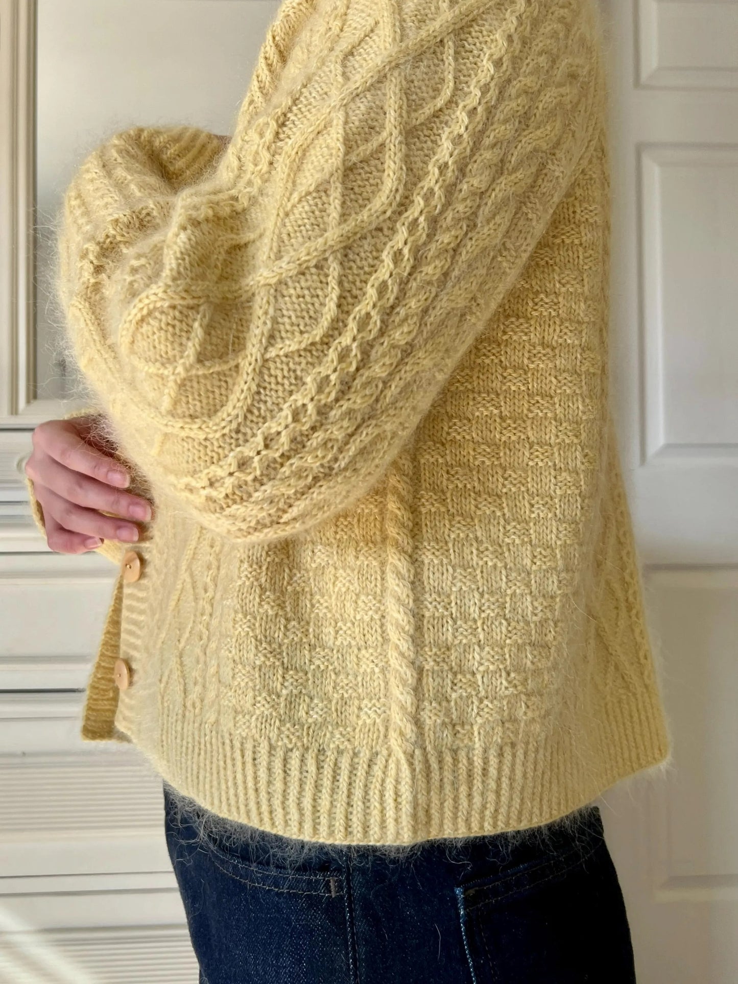 Moxie Classy Elegant Buttoned Cardigan Knitting Pattern