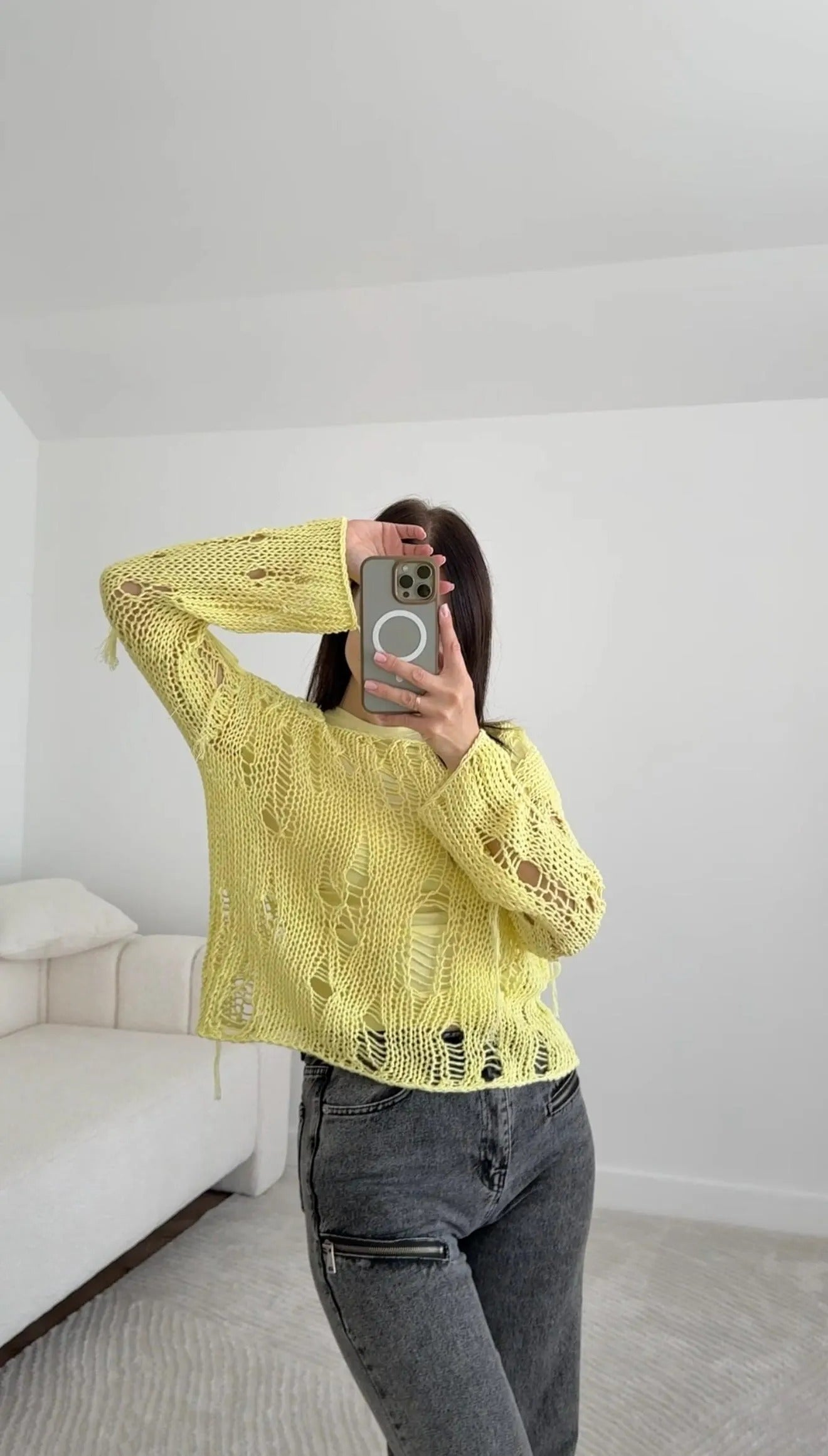 Kira Tattered Top Knitting Pattern