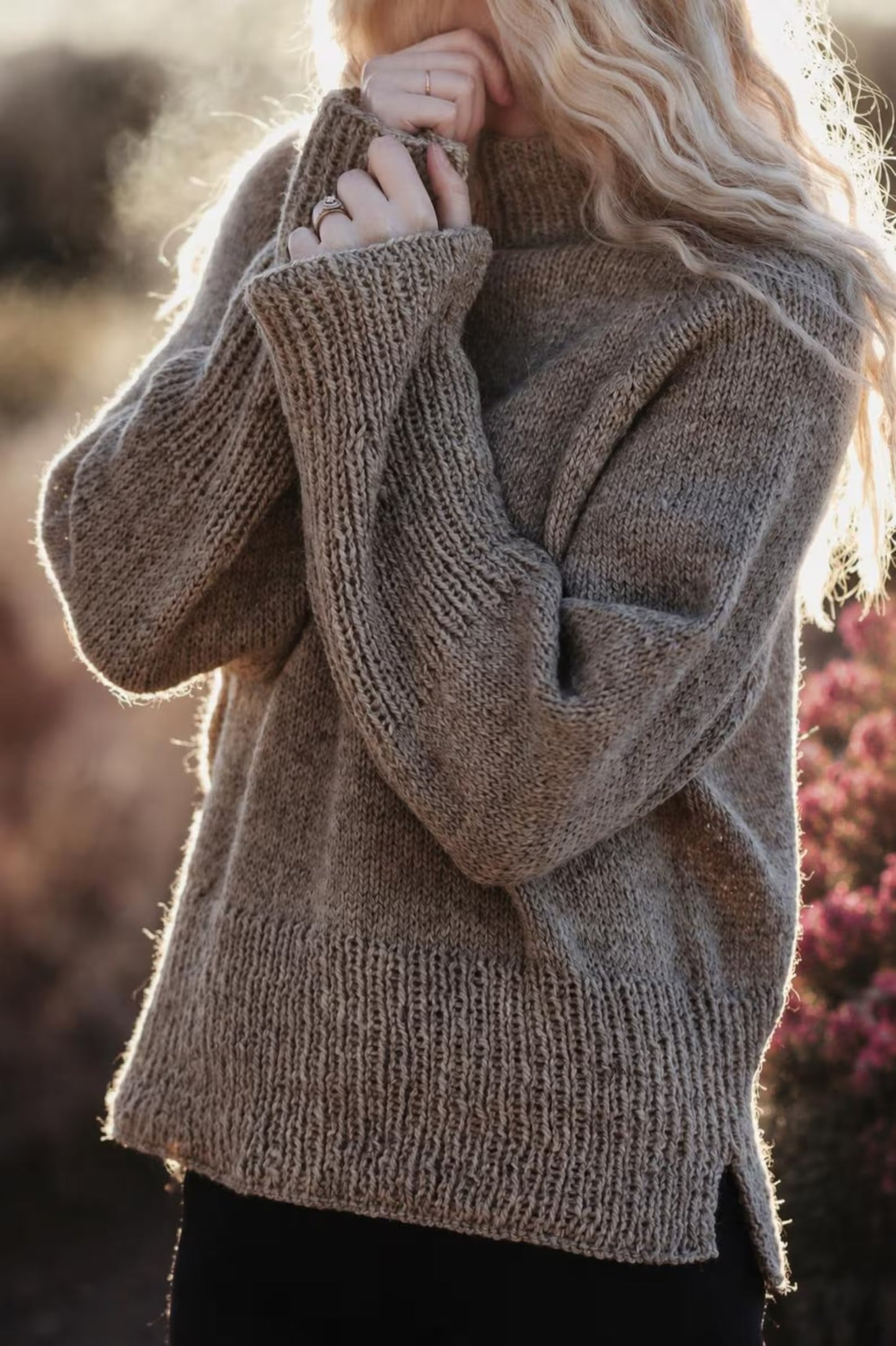 Relaxed Drop-Shoulder Pullover Knitting Pattern