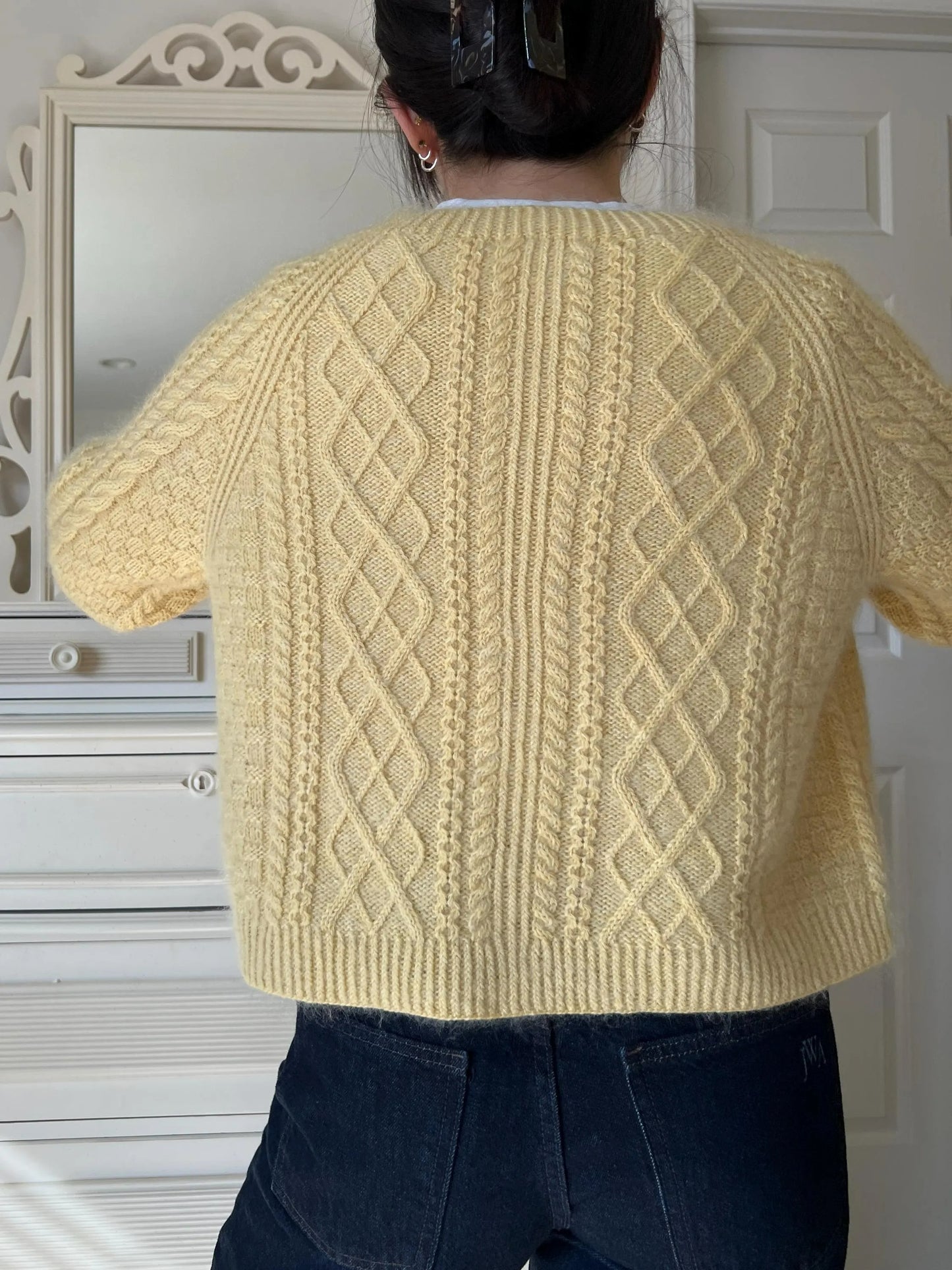 Moxie Classy Elegant Buttoned Cardigan Knitting Pattern