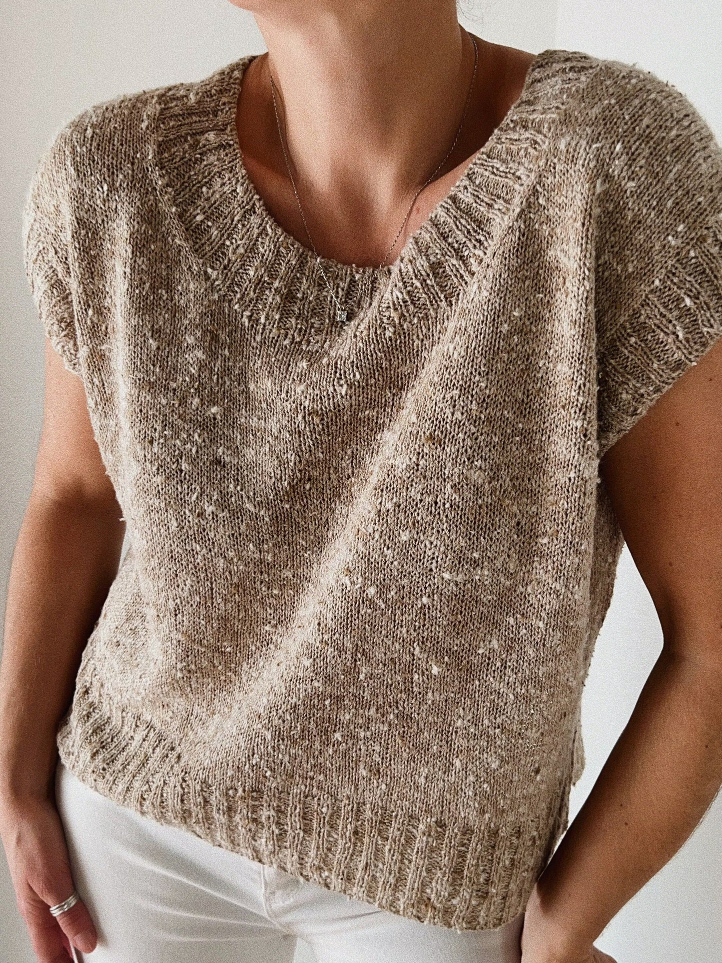 Tailored Top-Down Button Shirt Knitting Pattern
