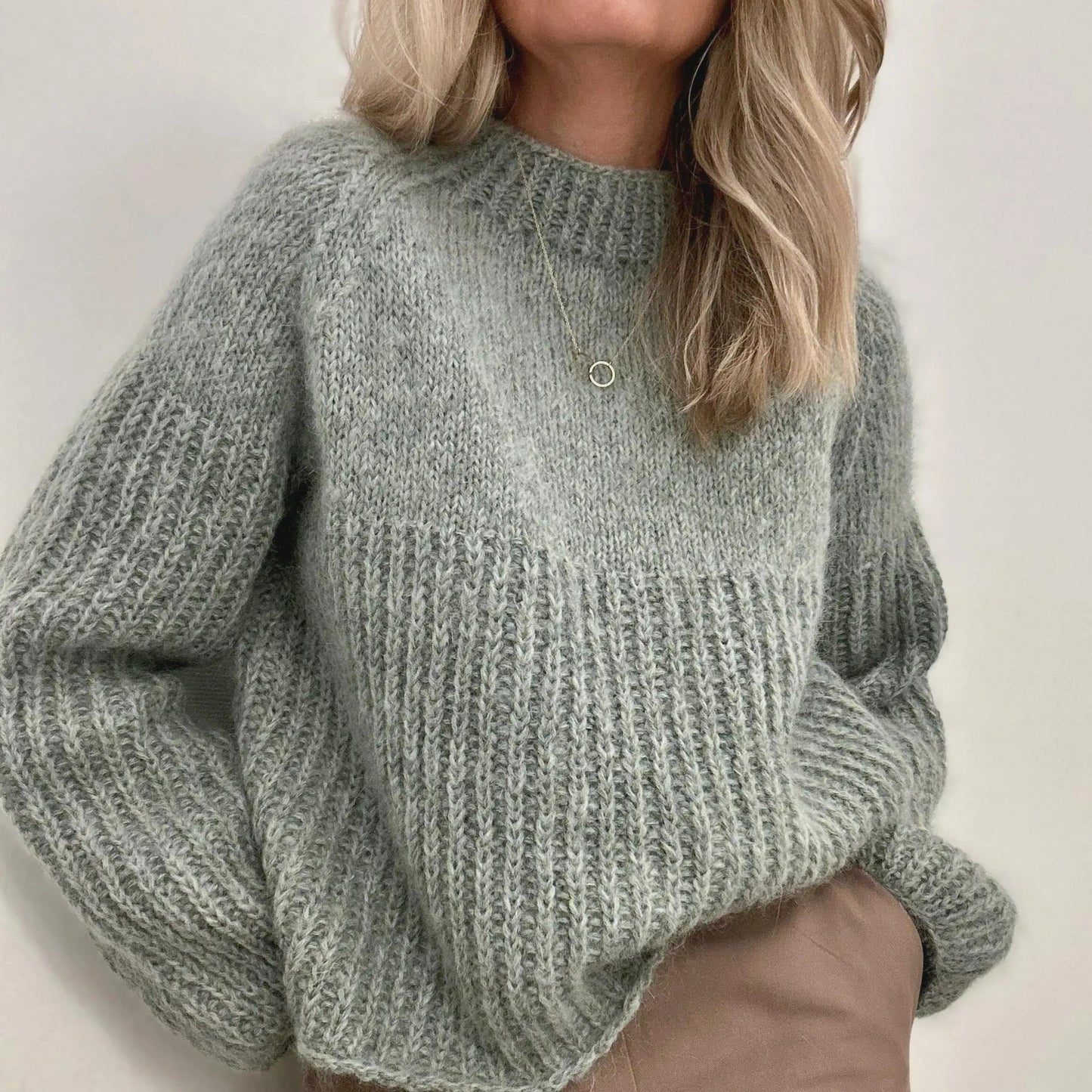 Multi Pattern  Pullover Knitting Pattern