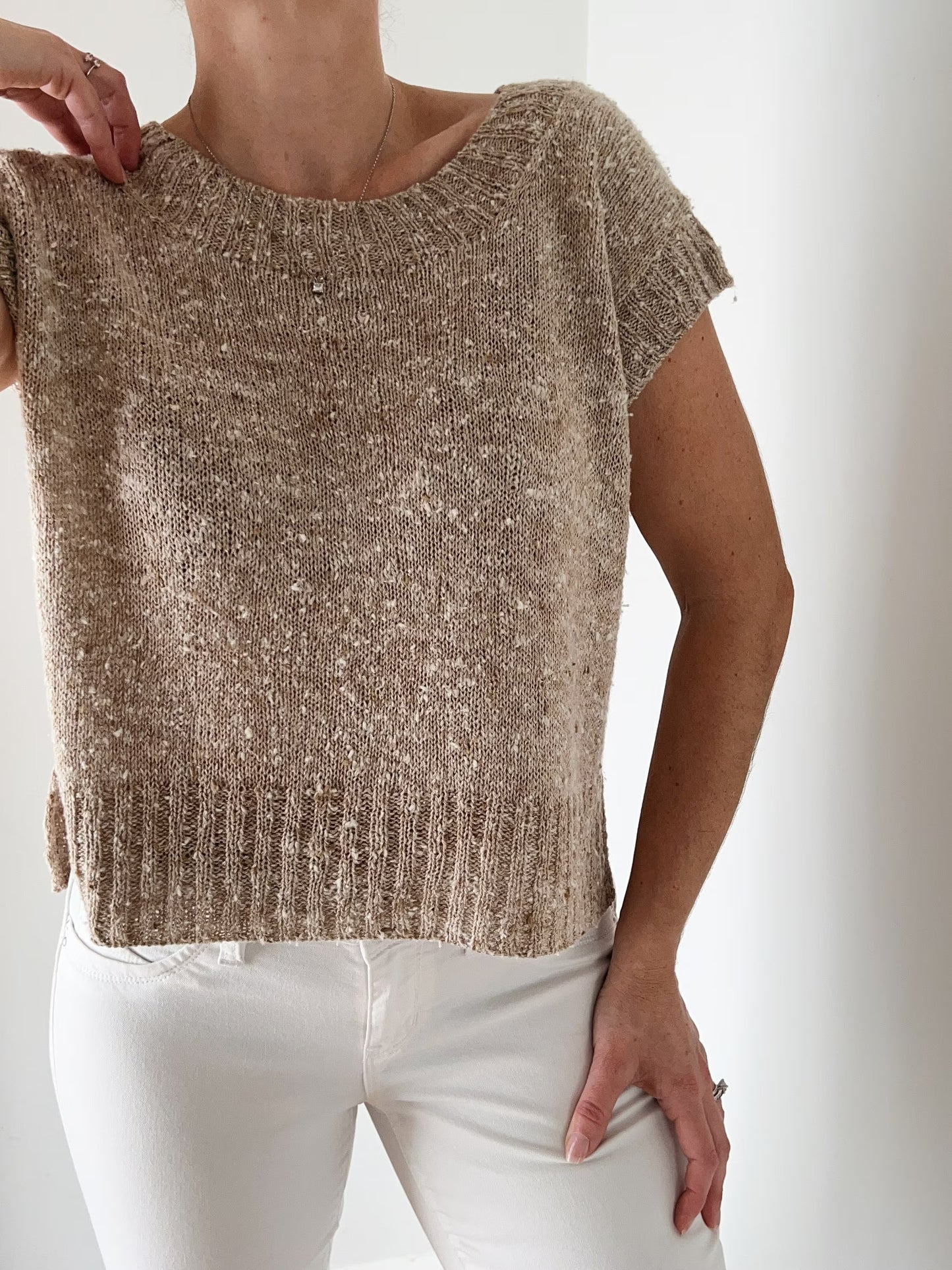 Tailored Top-Down Button Shirt Knitting Pattern
