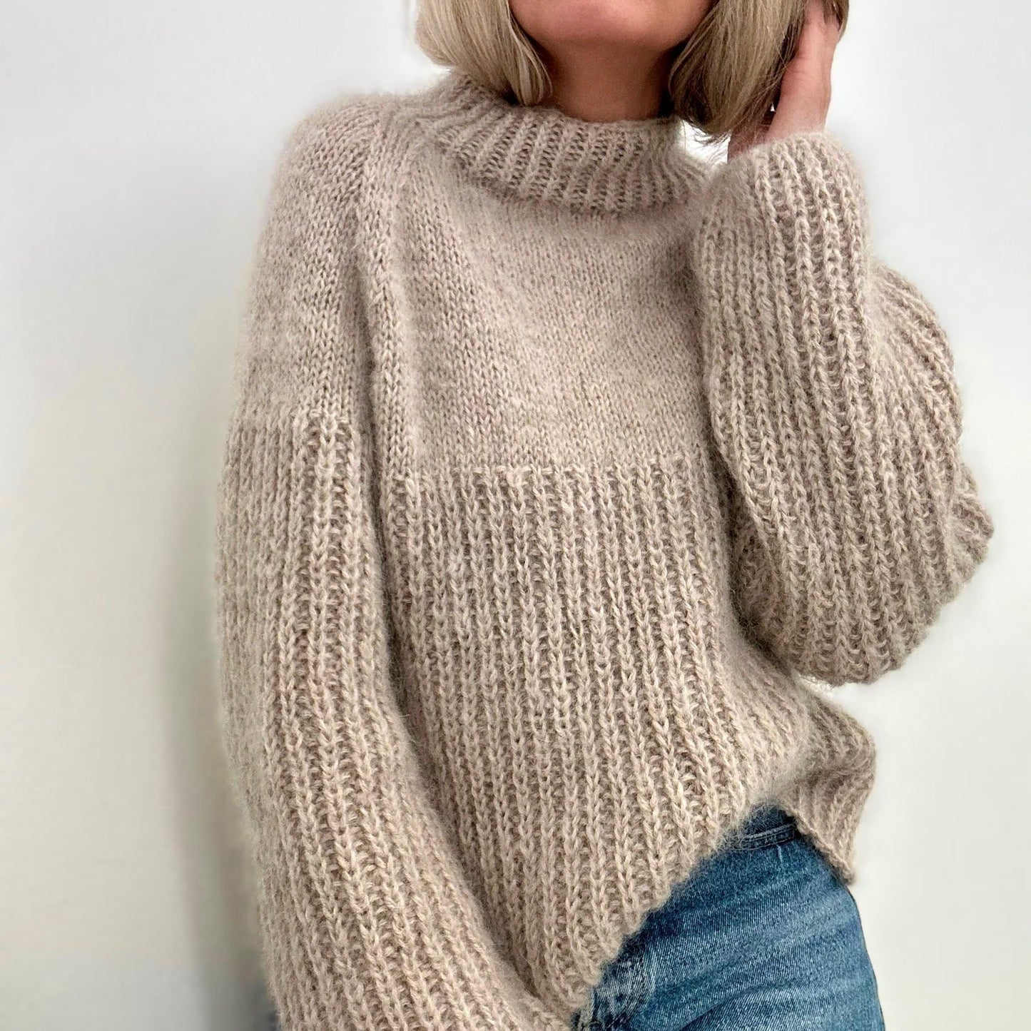 Multi Pattern  Pullover Knitting Pattern
