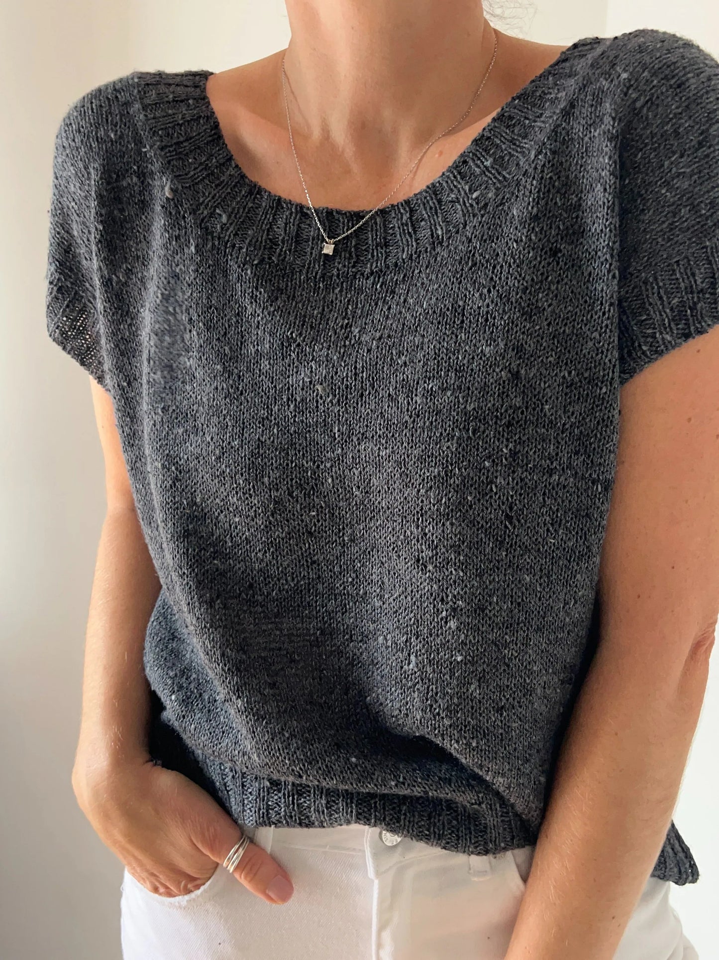 Tailored Top-Down Button Shirt Knitting Pattern