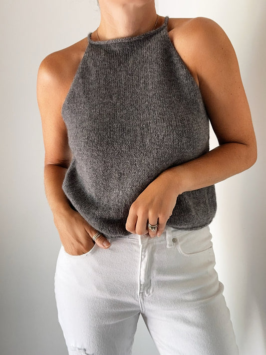 Comfy Casual Halter Top Knitting Pattern