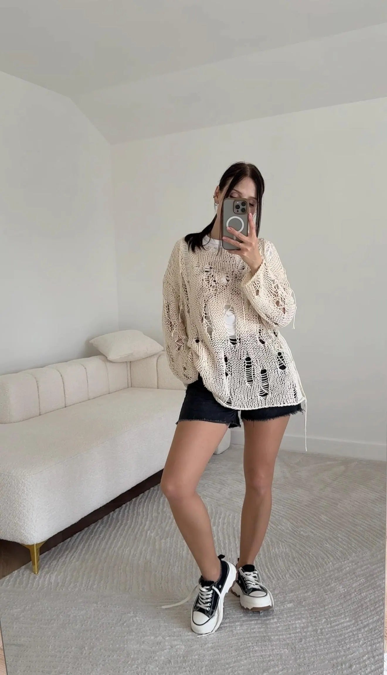 Kira Tattered Top Knitting Pattern