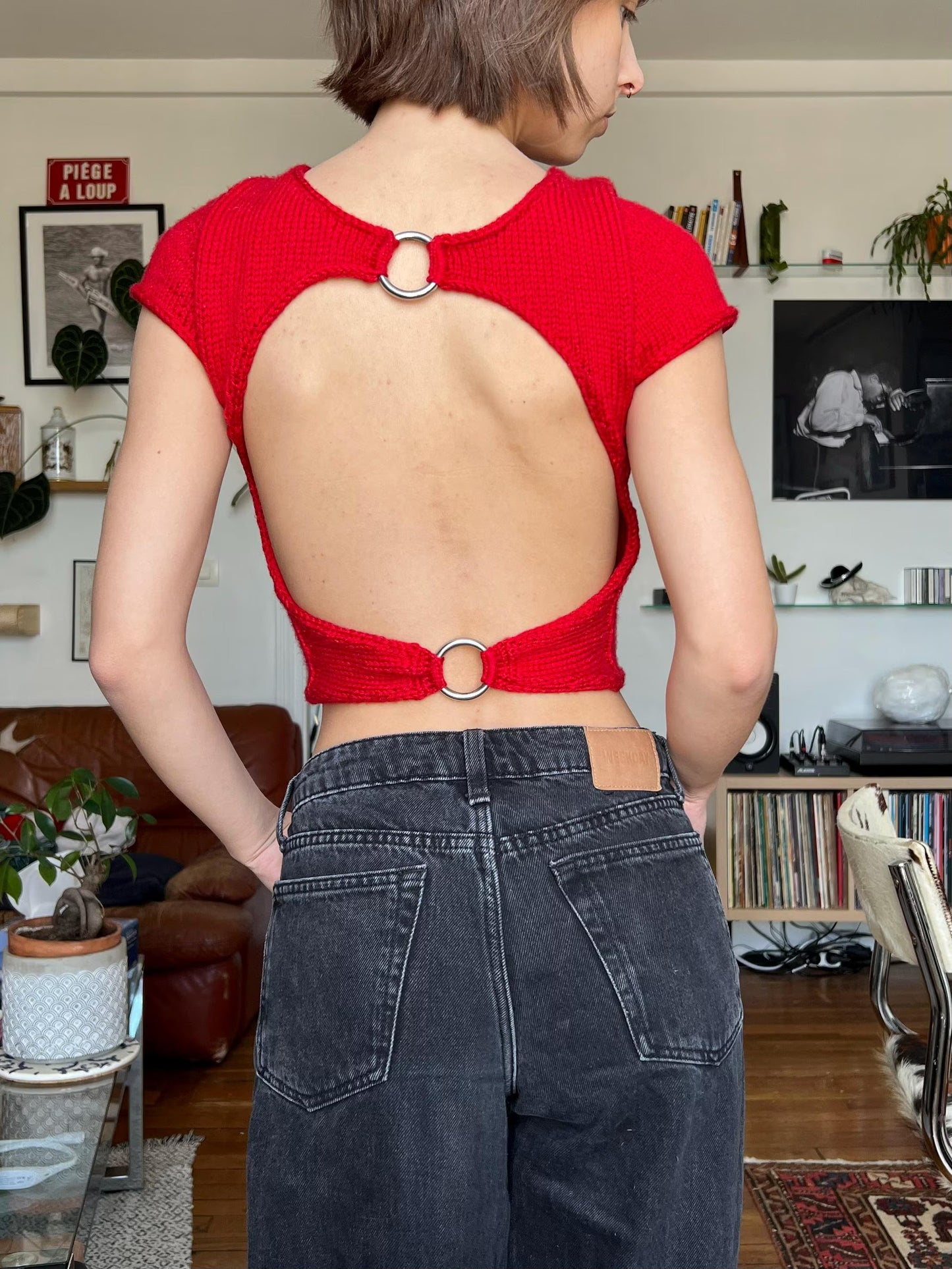 Chic Open-Back Knit Cami Knitting Pattern