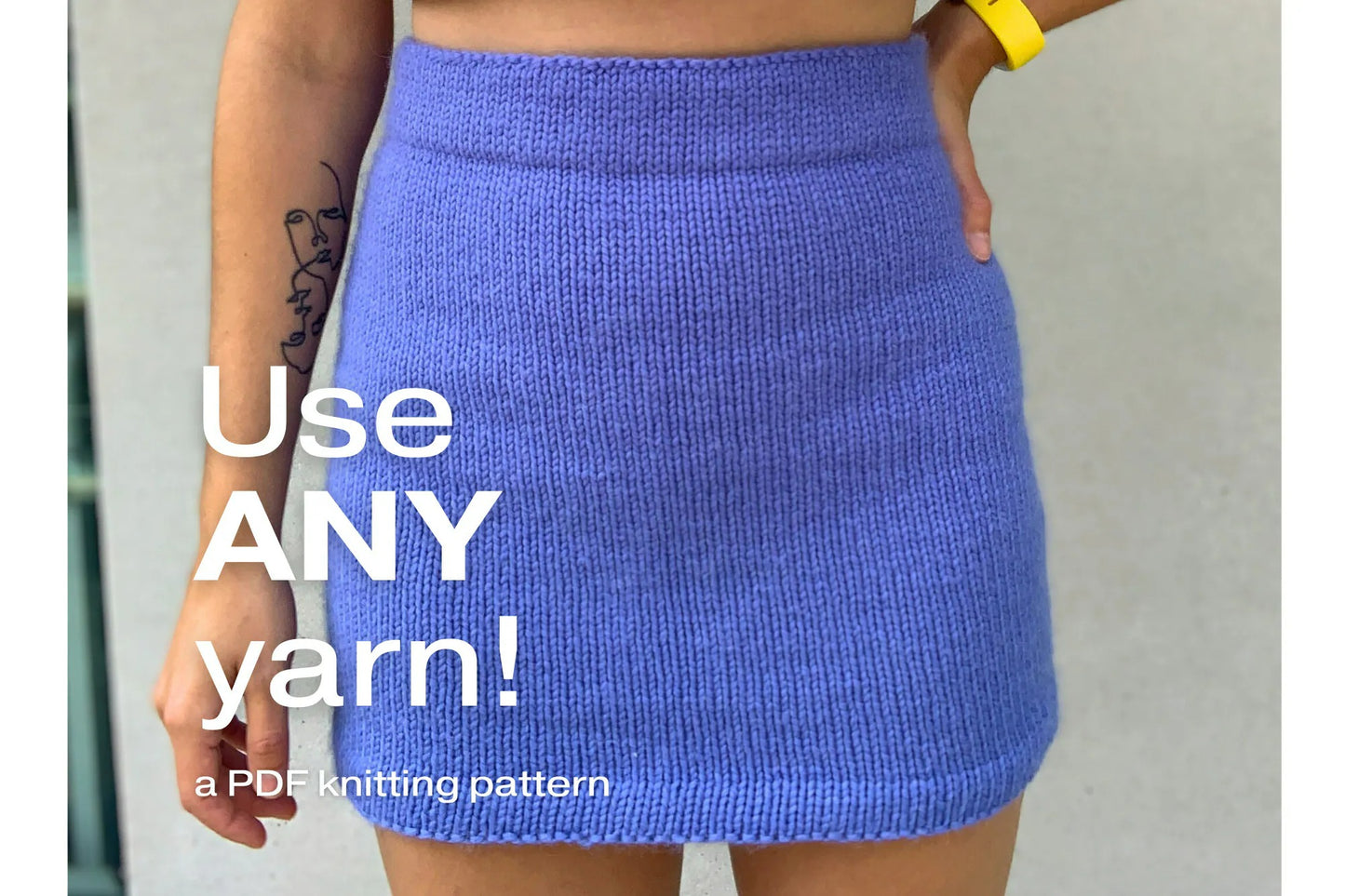 Tailored Everyday Midi Skirt Knitting Pattern