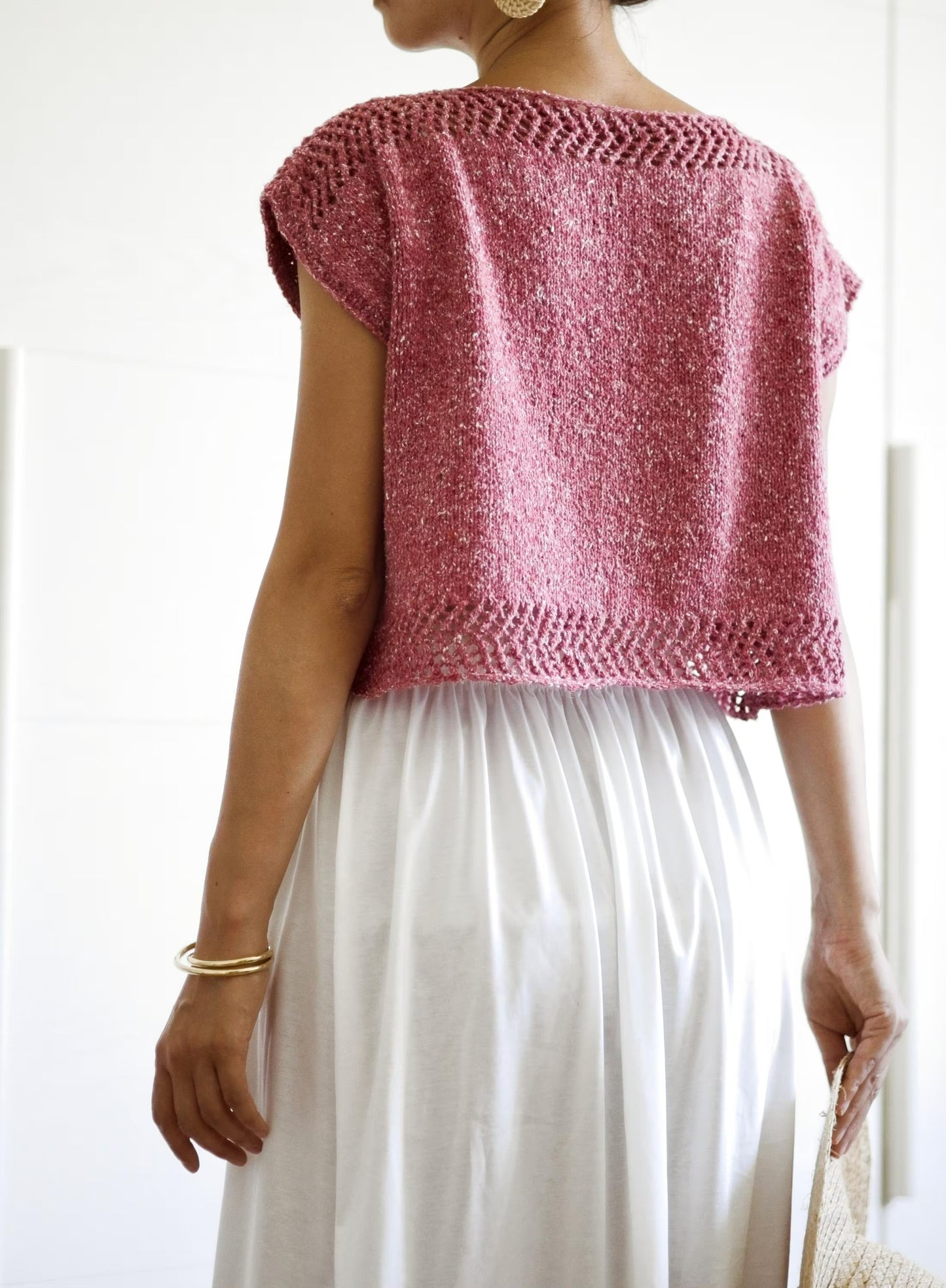 Princess Cut Neckline Classic Top Knitting Pattern
