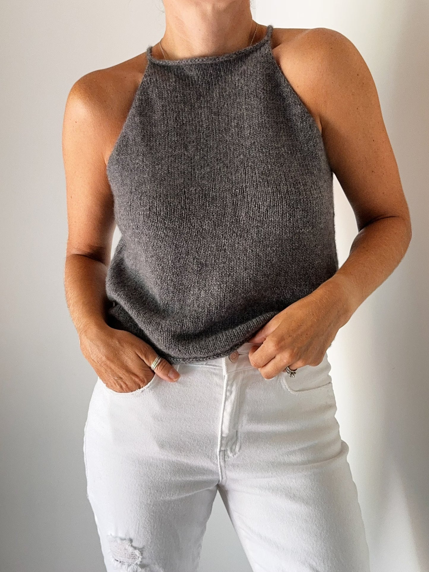 Comfy Casual Halter Top Knitting Pattern