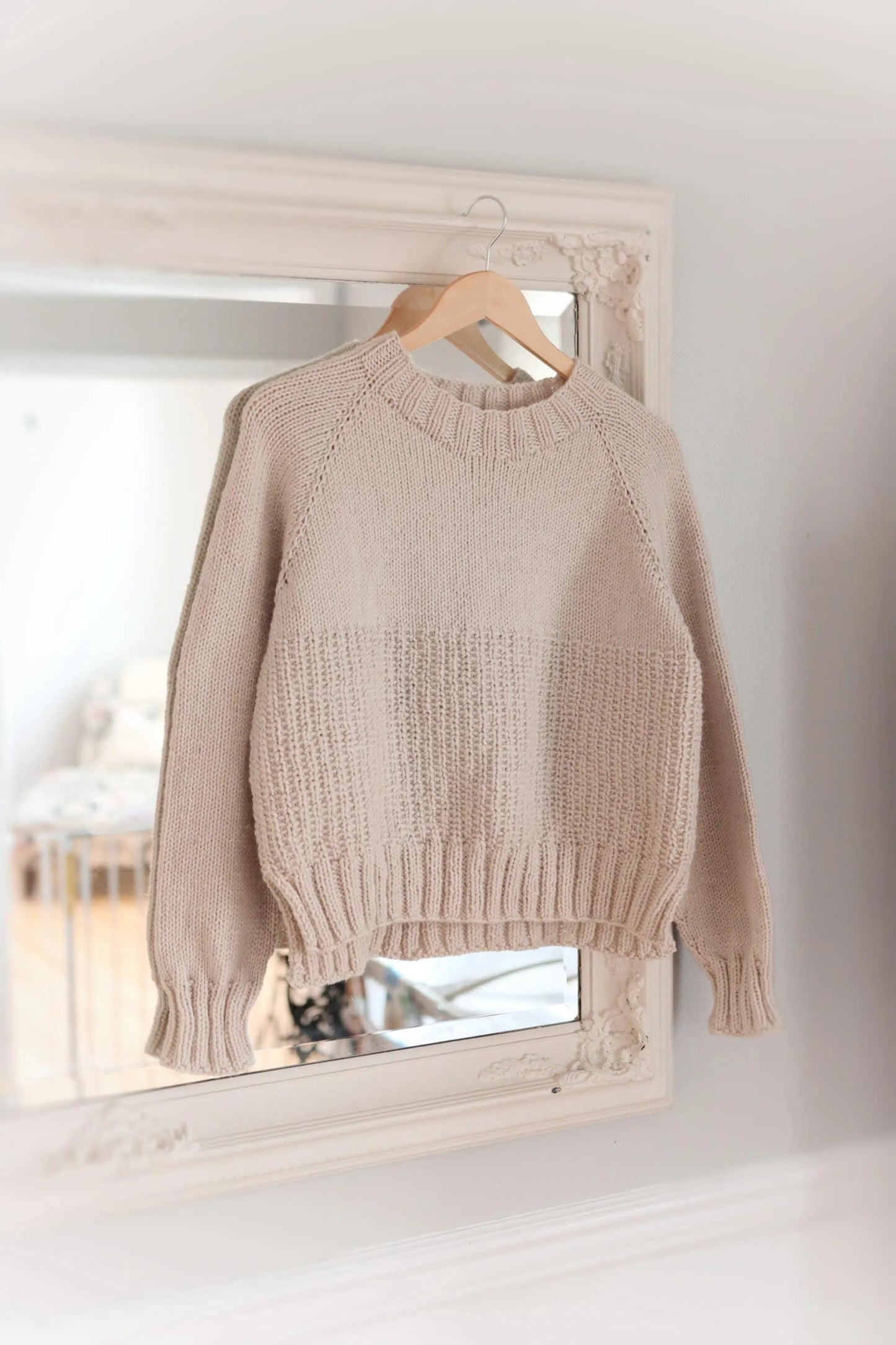Cozy Textured Yoke Jumper Knitting Pattern