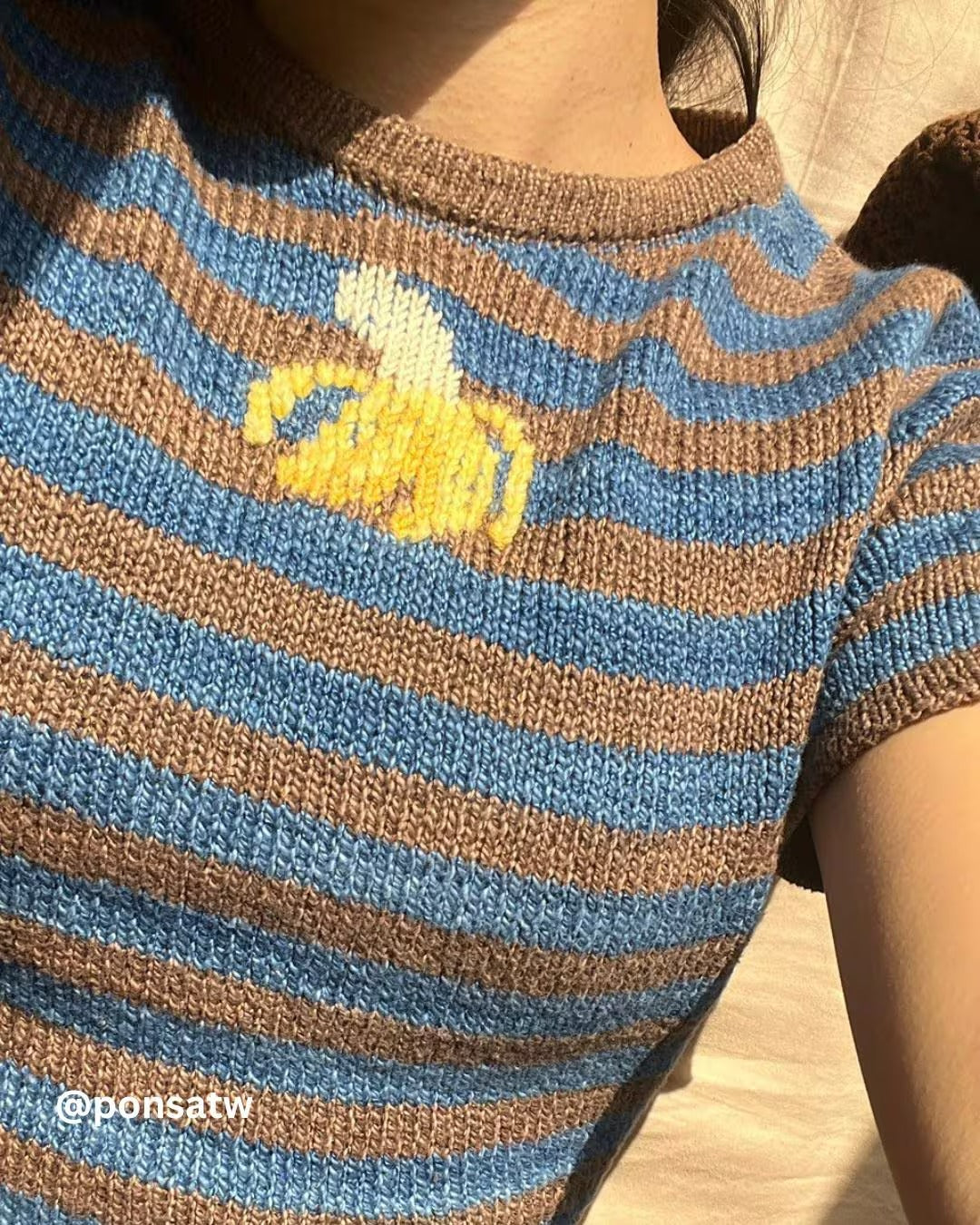 Cherry Tee  Knitting Pattern