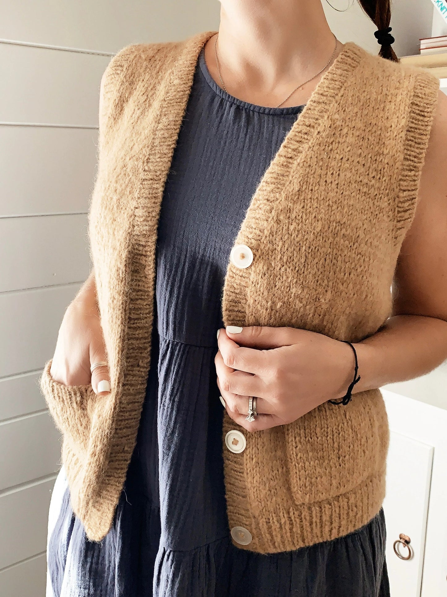 Elegant Layering Vest Knitting Pattern