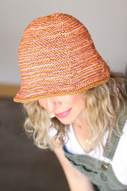 Lia Easy Summer Bucket Hat Knitting Pattern